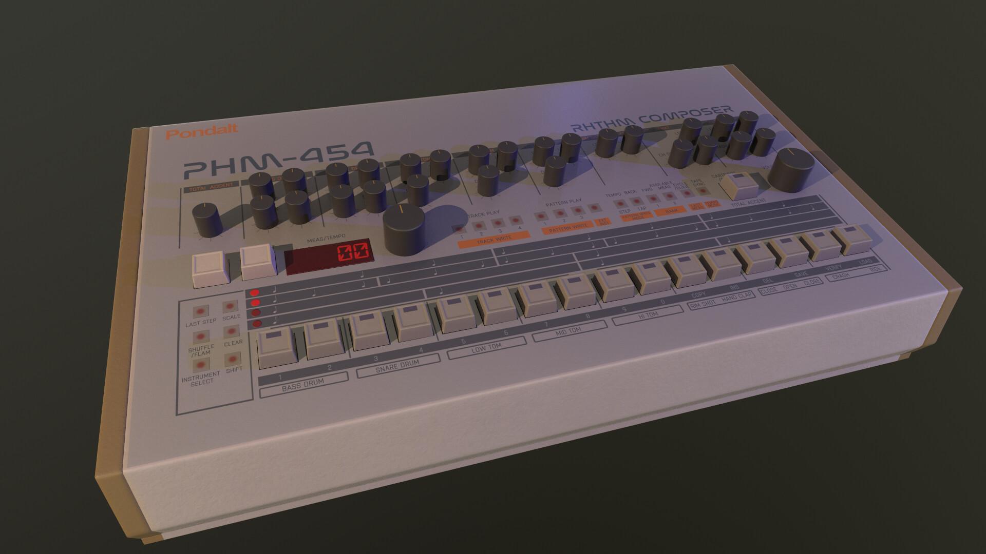 1920x1080 PHM 454 Drum Machine, Agustin Ruiz