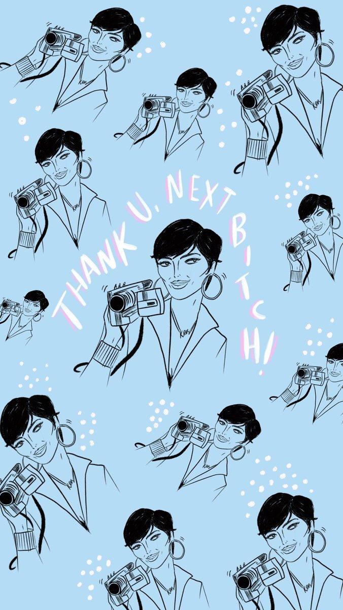 676x1200 DOM&INK #ThankUNextVideo wallpaper are up on on my IG stories (a)domandink! #Fetch