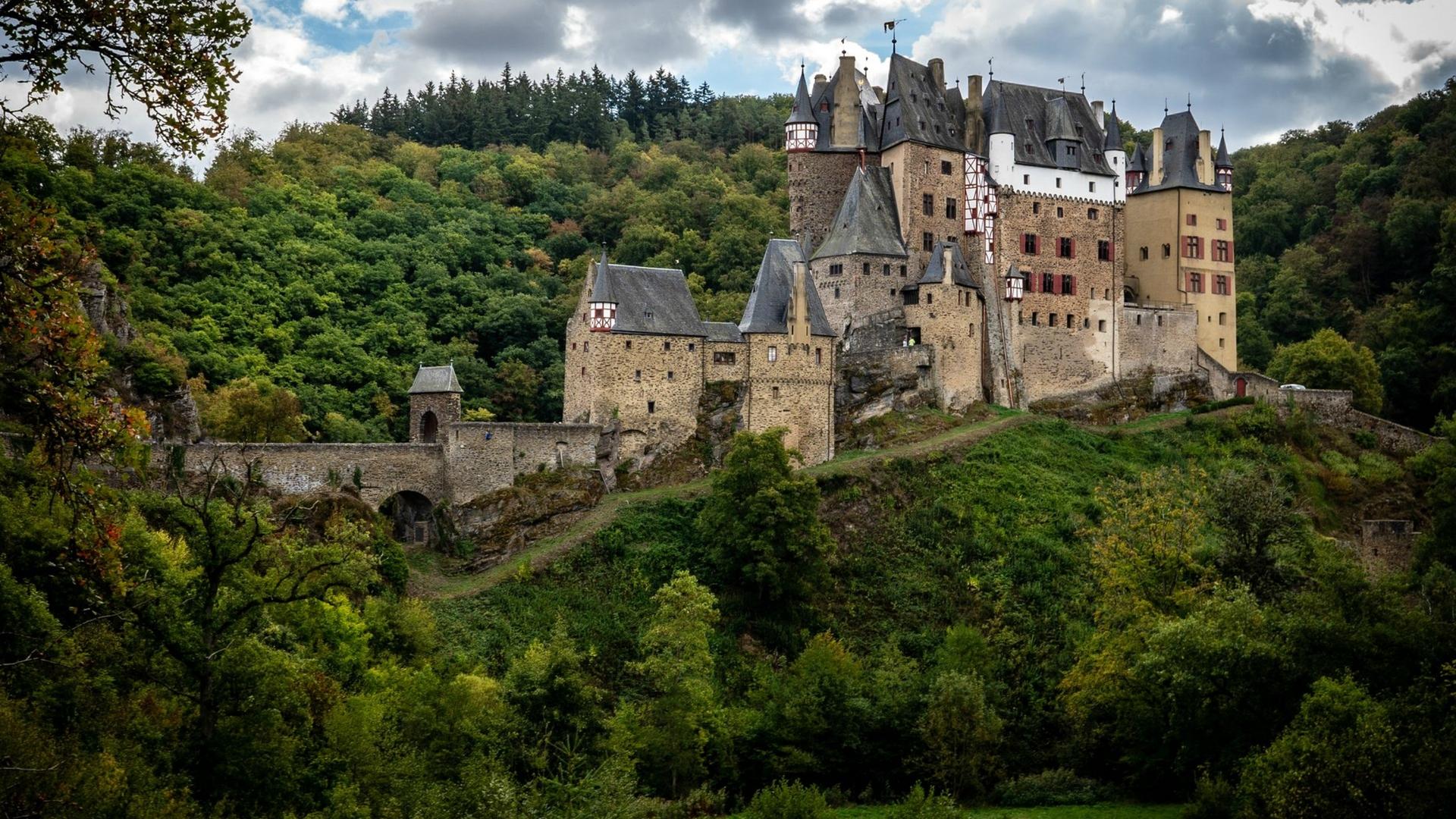 1920x1080 architecture, medieval, germany, castle, forest