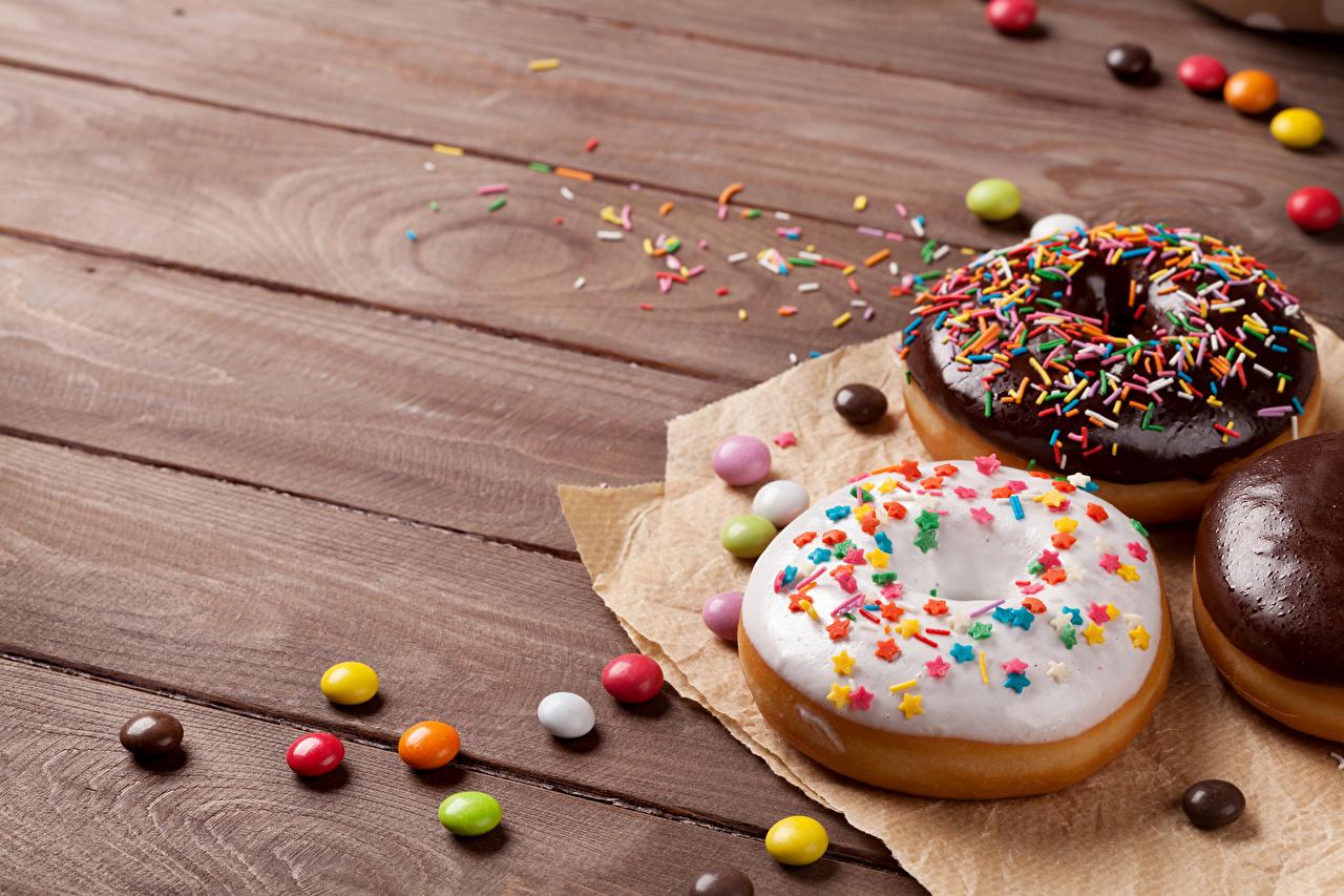1280x853 Wallpaper Food Donuts boards baking Sweets Icing sugar
