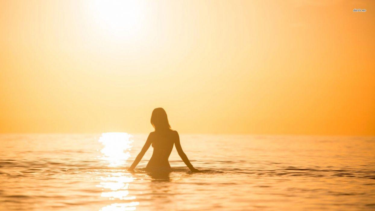 1244x700 32974 Woman Silhouette In The Sunset 1920x1080 Girl Wallpaper Wallpaperx1080