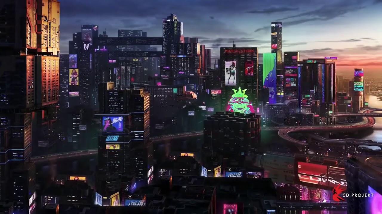 1280x720 Cyberpunk 2077 Night City View Live Wallpaper Gameplay 2020