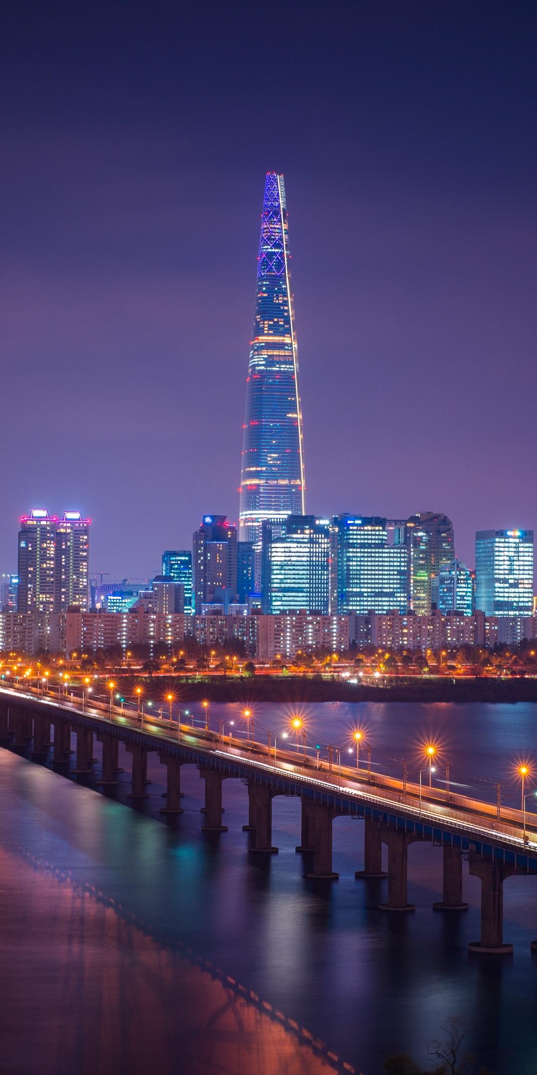 1080x2160 iPhone City Night View Wallpaper