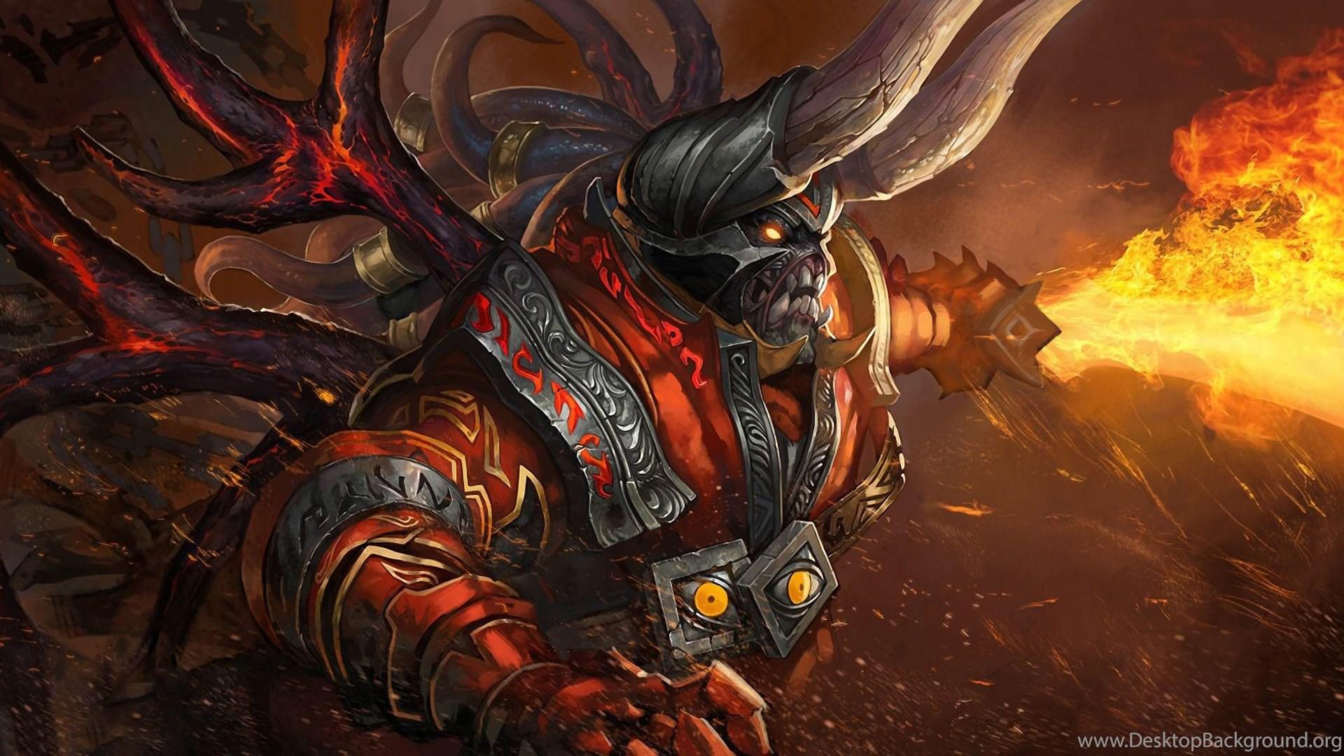 1920x1080 Full HD Wallpaper Doom Hell Art Demon Fire Dota Desktop. Desktop Background