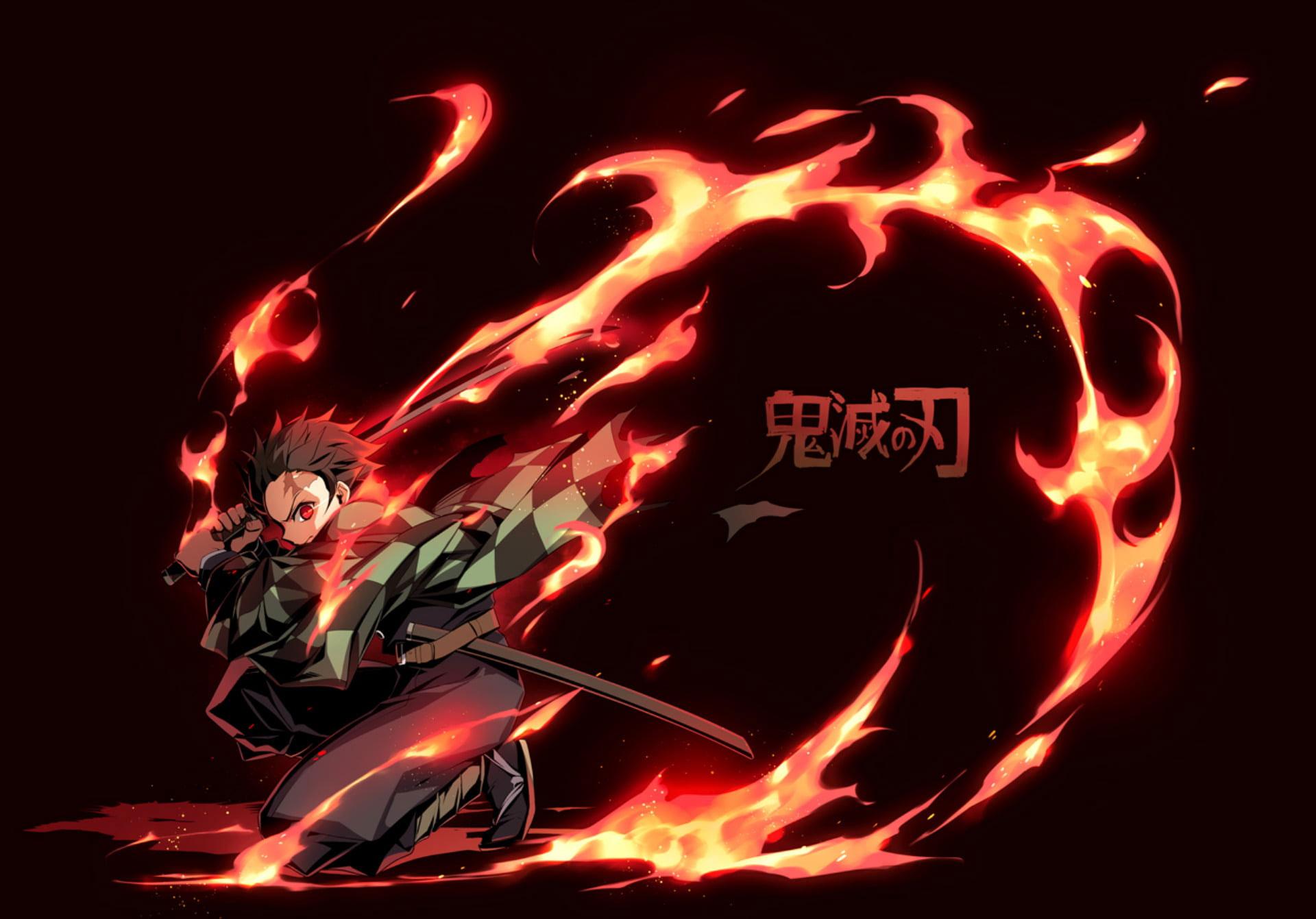 1920x1341 Kimetsu no Yaiba wallpaper, Anime, Demon Slayer, Boy, Fire, Katana, Red Eyes • Wallpaper For You HD Wallpaper For Desktop & Mobile