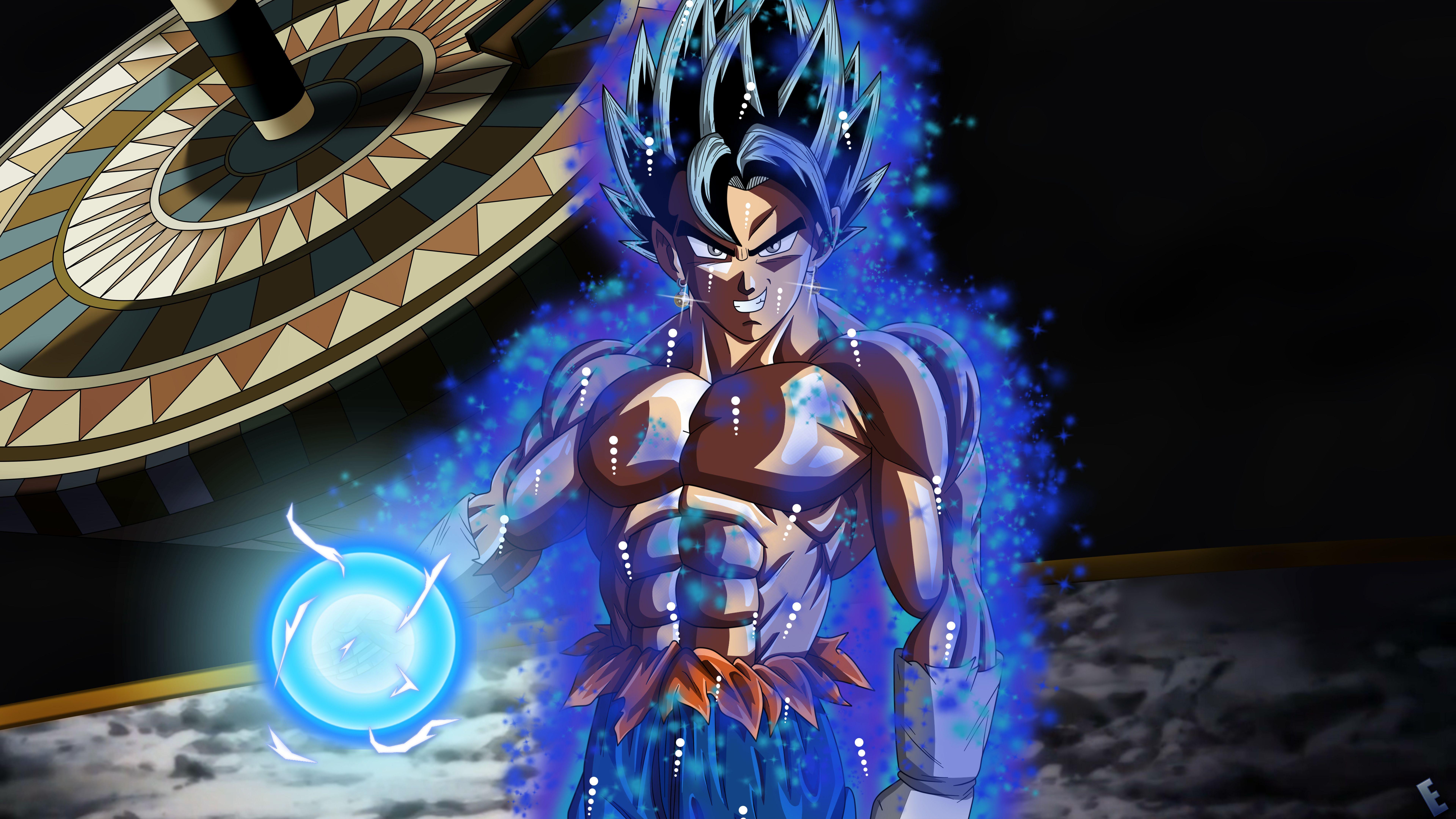 digital art Son Goku Dragon Ball Dragon Ball Z #island #ultrawide #ultra-wide #2K #wallpa…