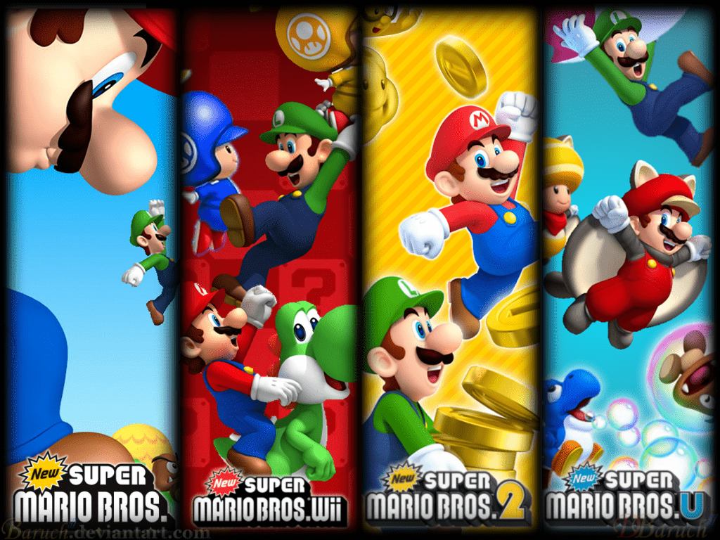 1024x768 New Super Mario Bros Wallpaper