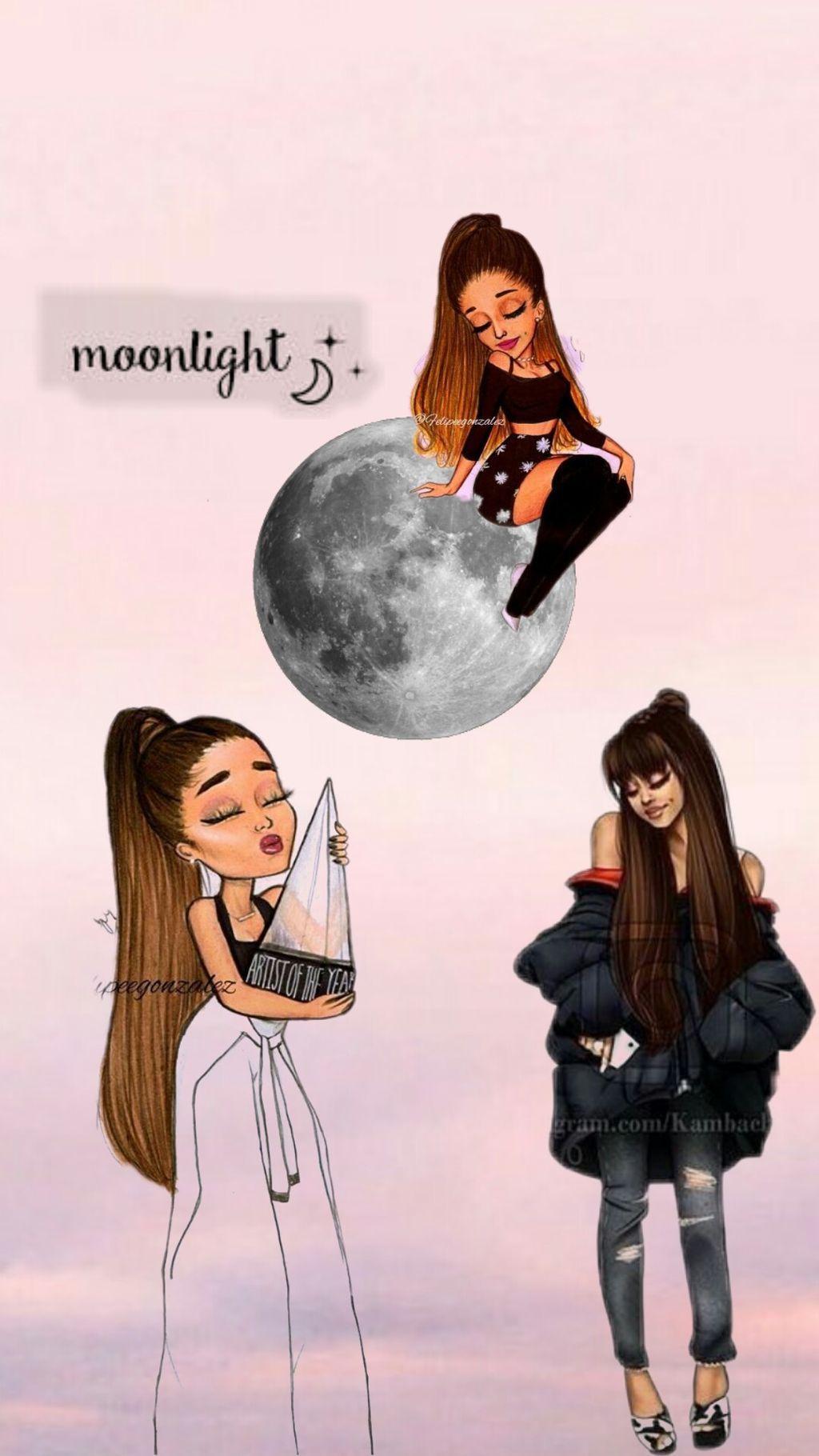 1024x1820 Kawaii Ariana Grande Wallpaper