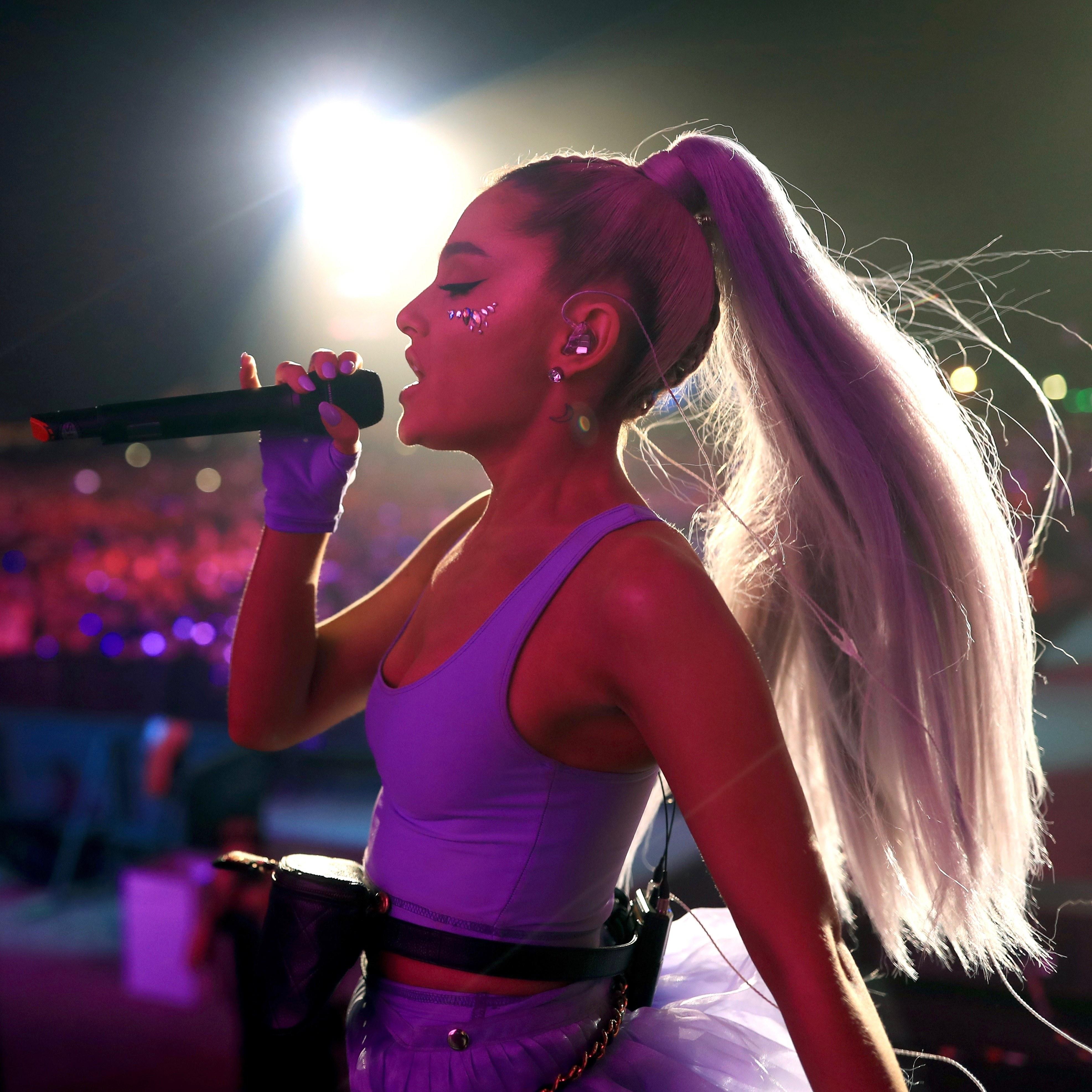 3946x3946 Ariana Grande Performing Live Macbook Pro Retina HD 4k Wallpaper, Image, Background, Photo and Picture
