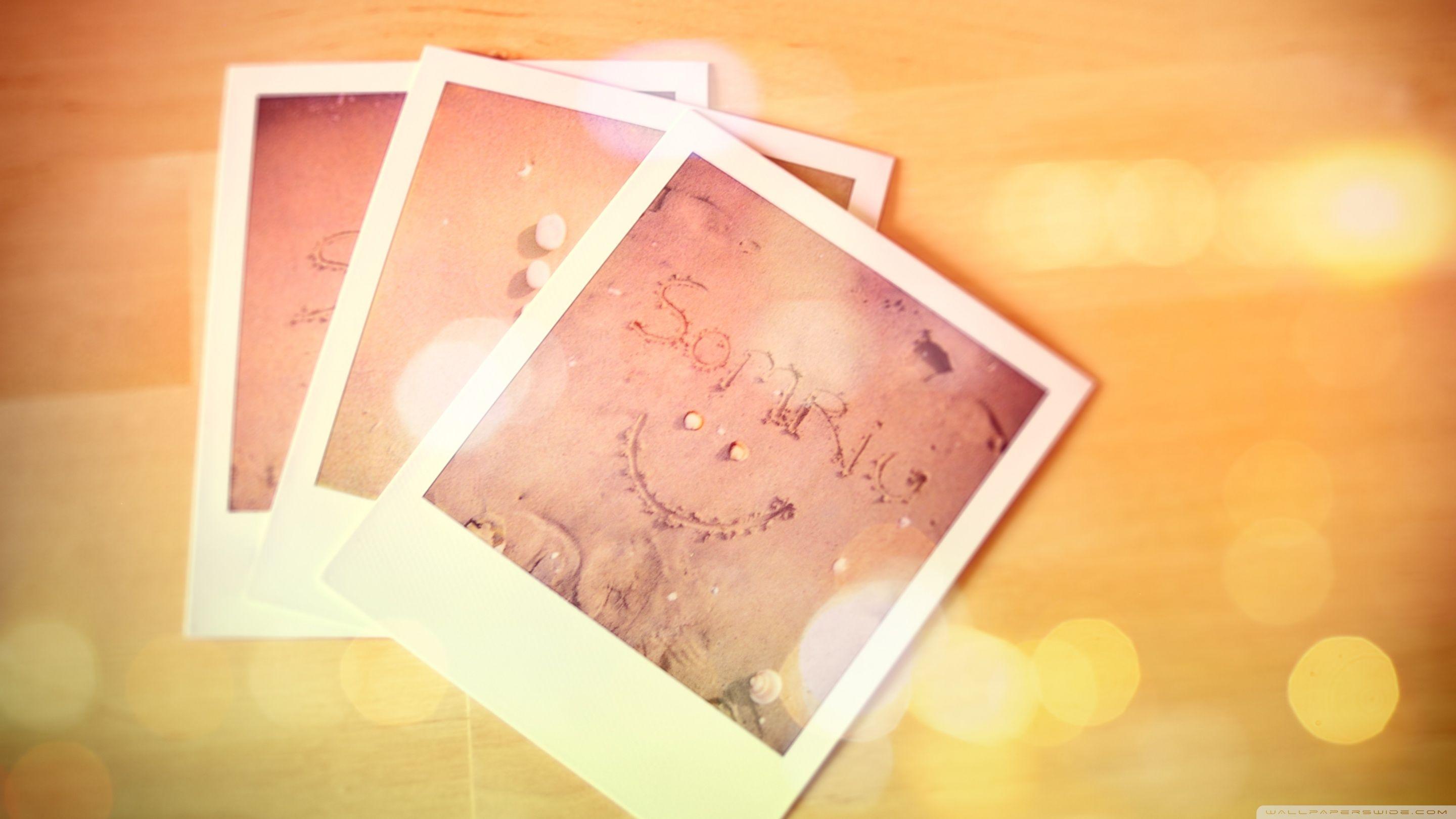 2880x1620 Polaroid Photo Bokeh ❤ 4K HD Desktop Wallpaper for 4K Ultra HD TV