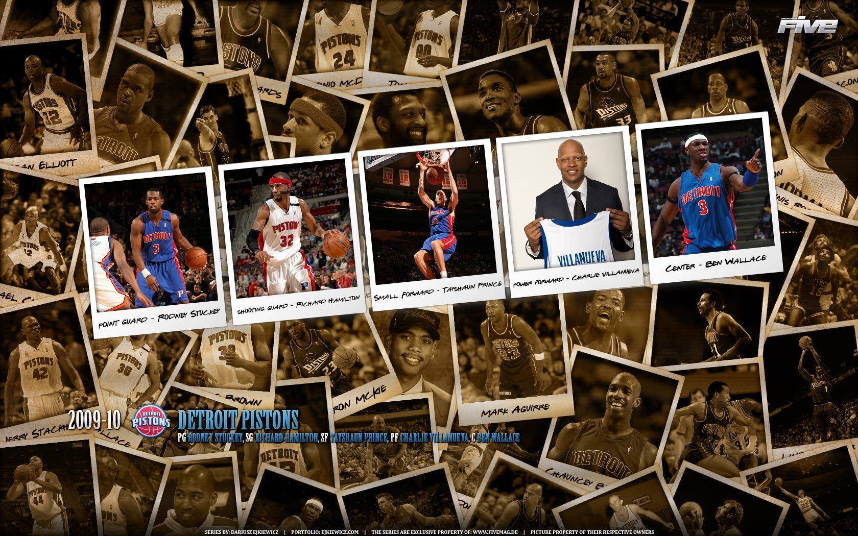 1680x1050 Detroit Pistons Polaroid 2010 Widescreen Wallpaper. Basketball