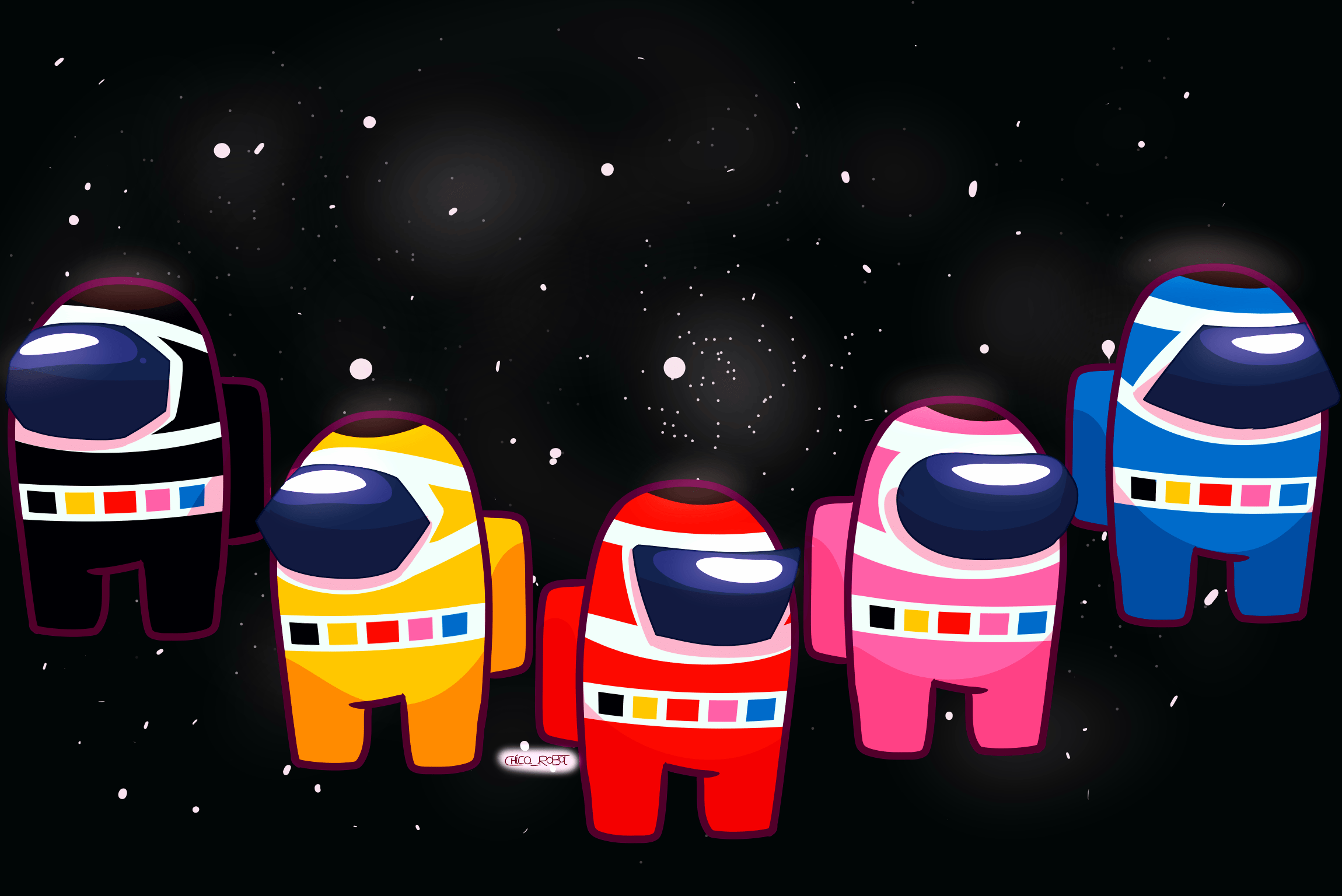 2300x1536 Download Among US Wallpaper for PC and Mobile (4K & FHD)