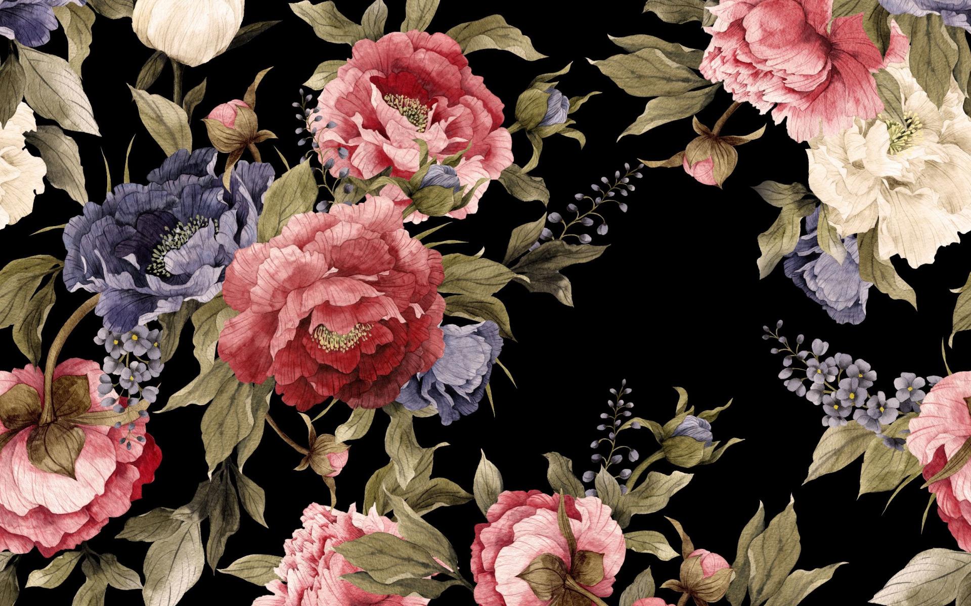 Dark Floral Desktop Wallpapers Top Free Dark Floral Desktop