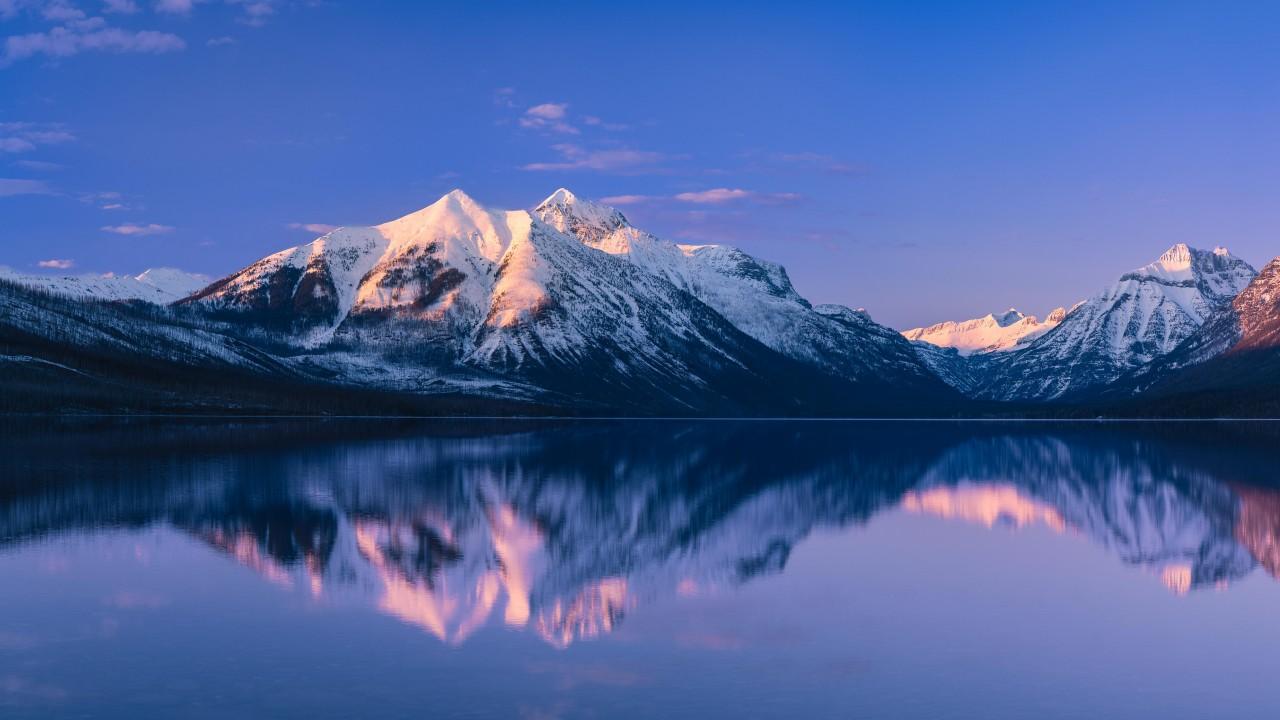 1280x720 McDonald Lake Glacier National Park 4K HD Wallpaper