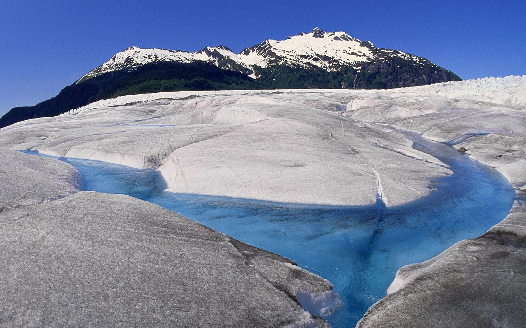 1680x1050 ice, Mountains, Landscapes, Nature, Alaska, Glacier Wallpaper HD / Desktop and Mobile Background