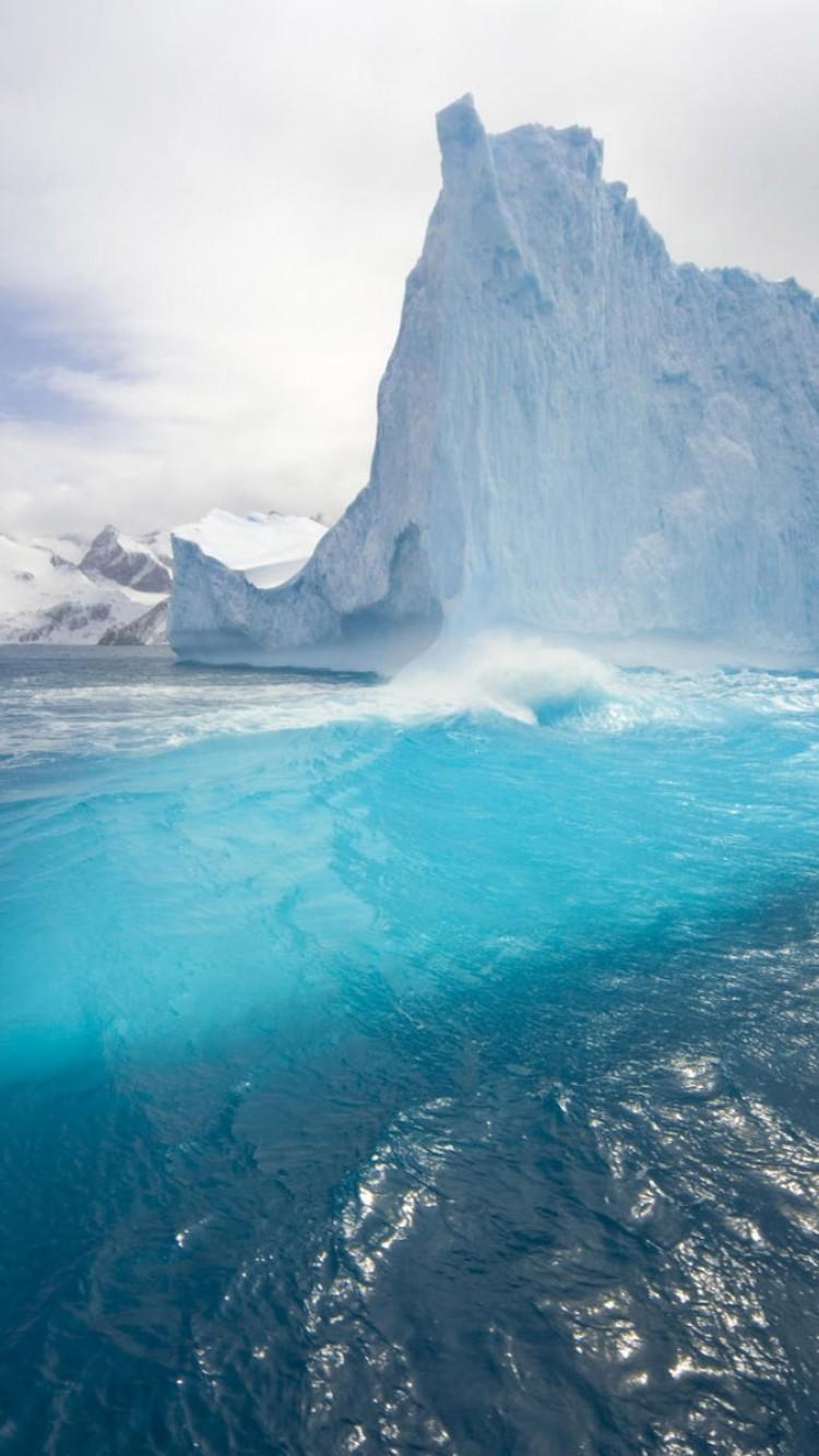 750x1334 Glacier Wallpaper Free HD Wallpaper