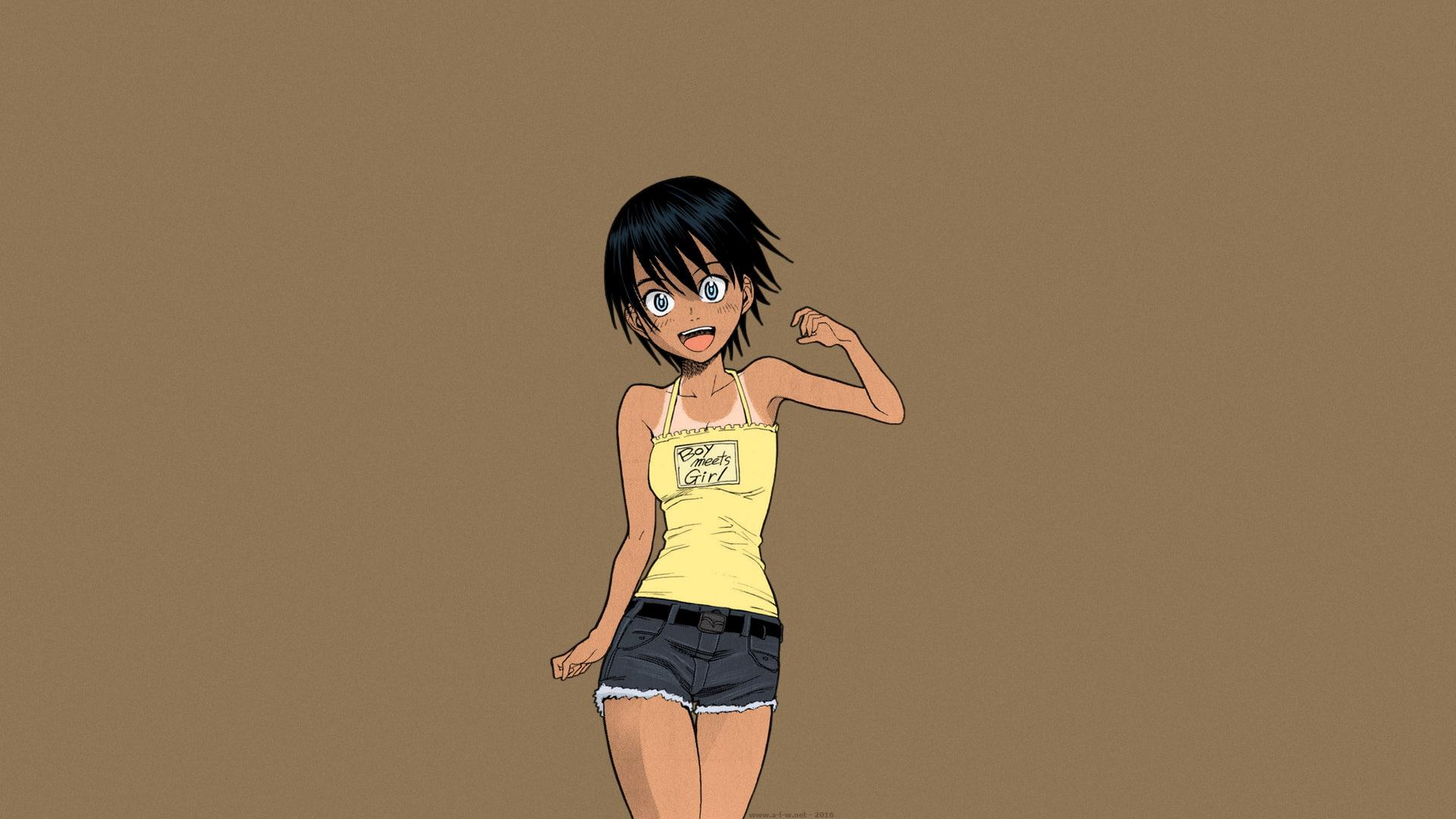 1920x1080 Tomboy Short Hair Anime Girl