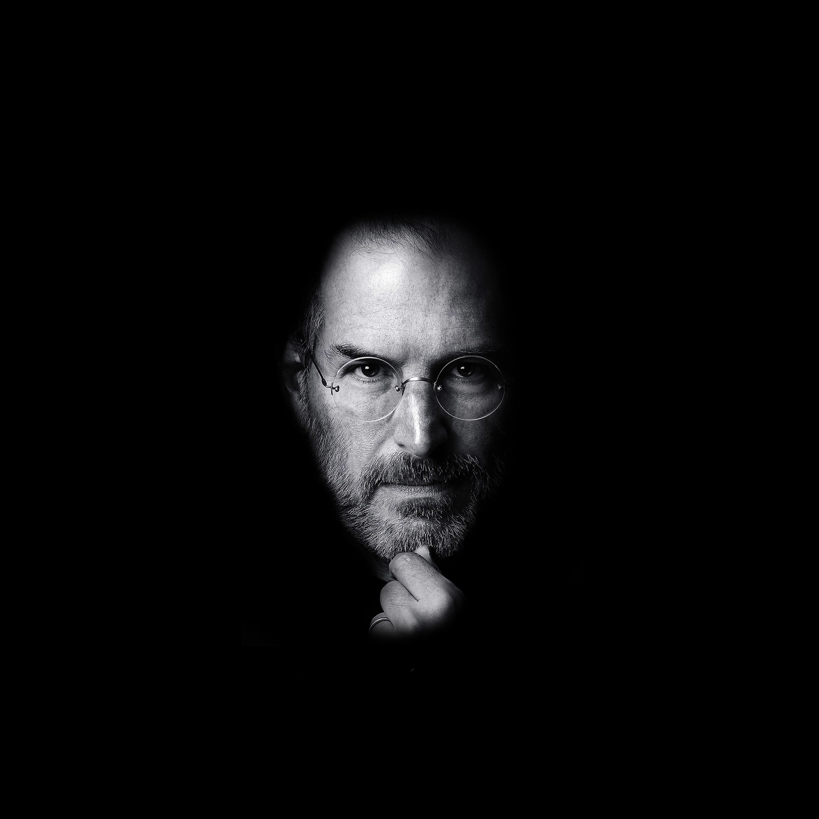 2732x2732 Wallpaper Steve Jobs Face Apple