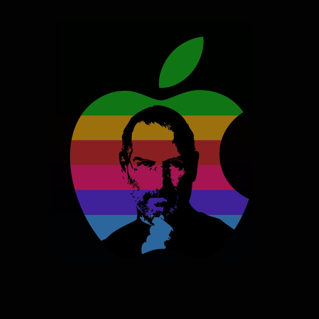1024x1024 Steve Jobs Wallpaper for iPad Free Download