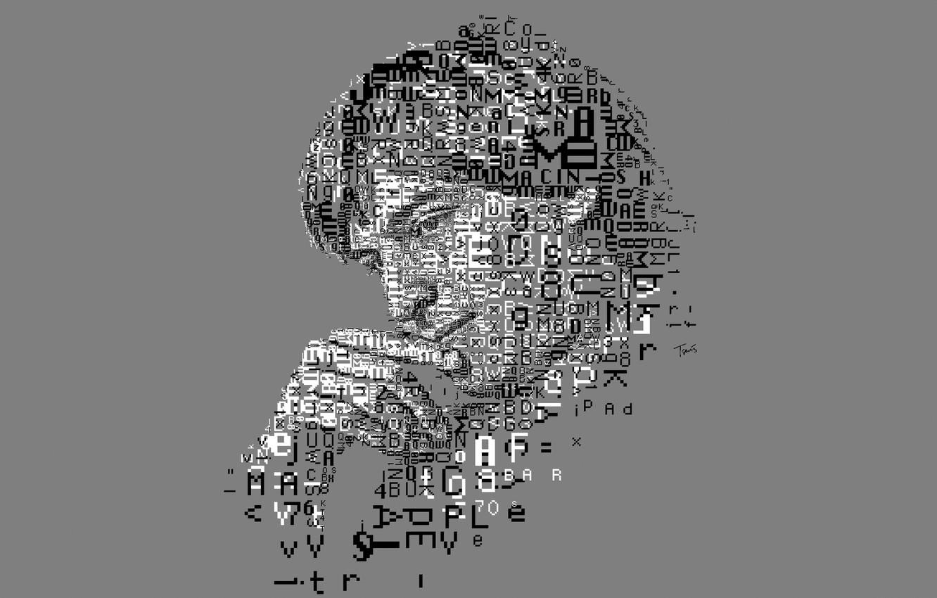 1332x850 Wallpaper face, collage, Apple, vector, Steve Jobs, Steve Jobs image for desktop, section разное