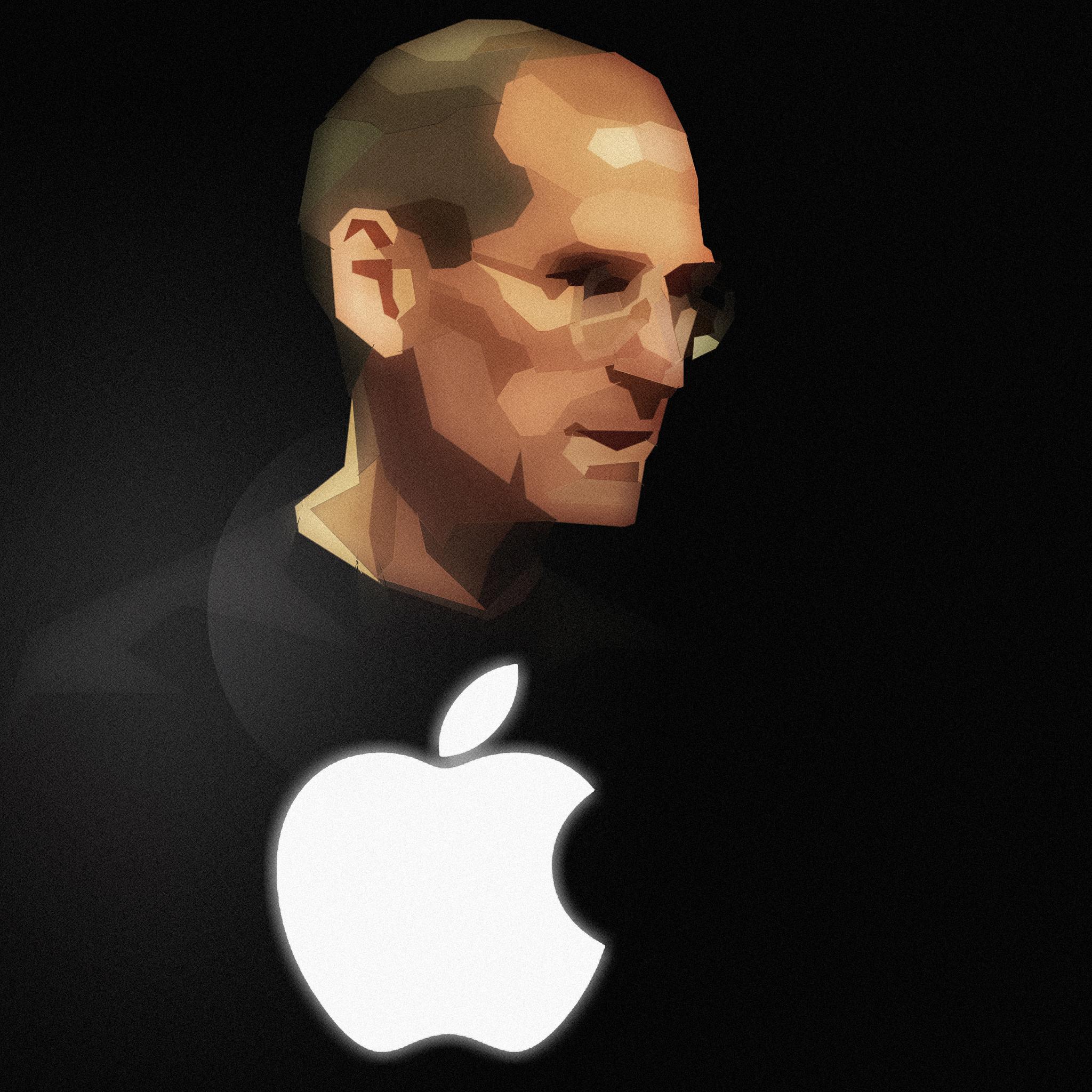 2048x2048 Steve Jobs Apple Wallpaper for iPhone Pro Max, X, 6