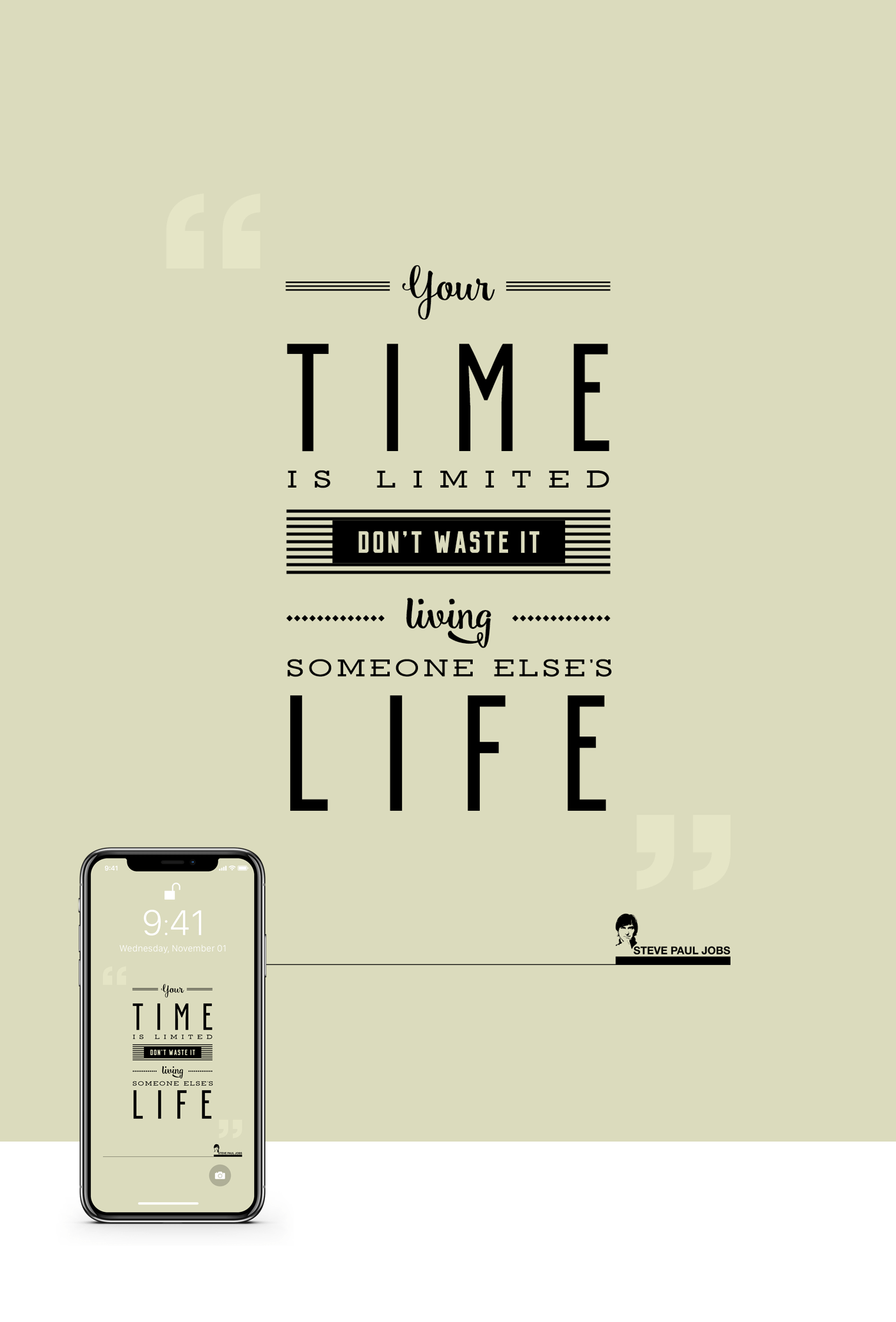 1400x2066 IPhone X Wallpaper - (Steve Jobs Quotes) Free Download