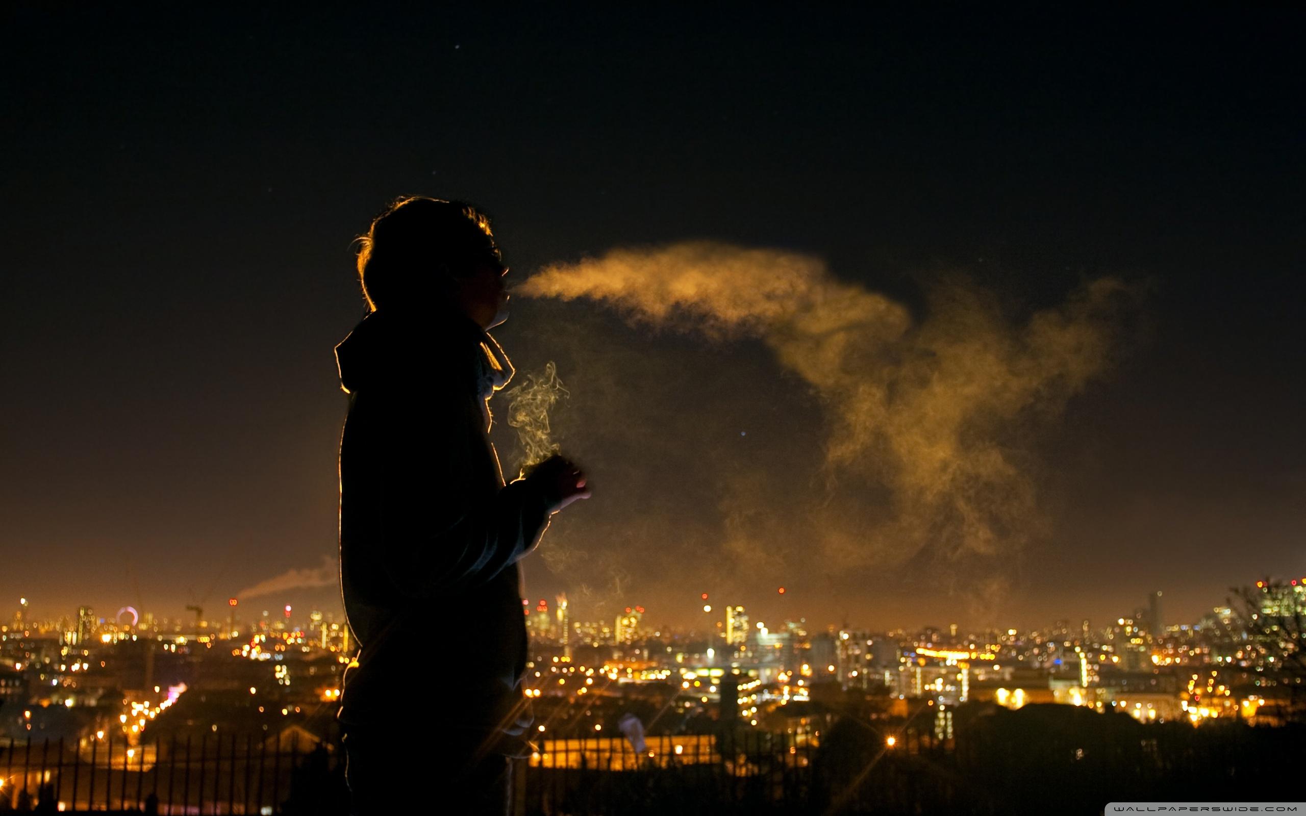 2560x1600 Night Smoker Ultra HD Desktop Background Wallpaper for 4K UHD TV : Tablet