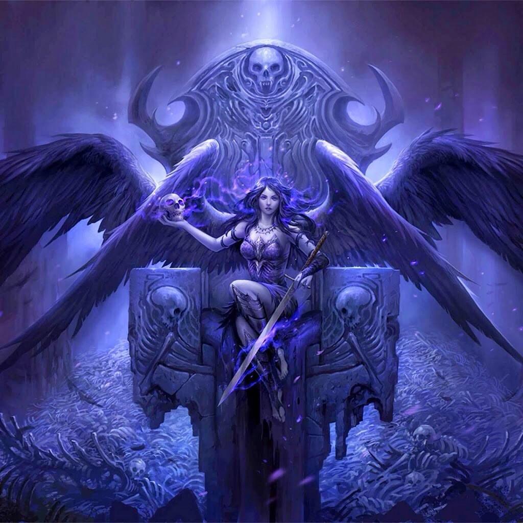 1024x1024 #warrior, #skull, #death, #angel, wallpaper. Mocah HD Wallpaper