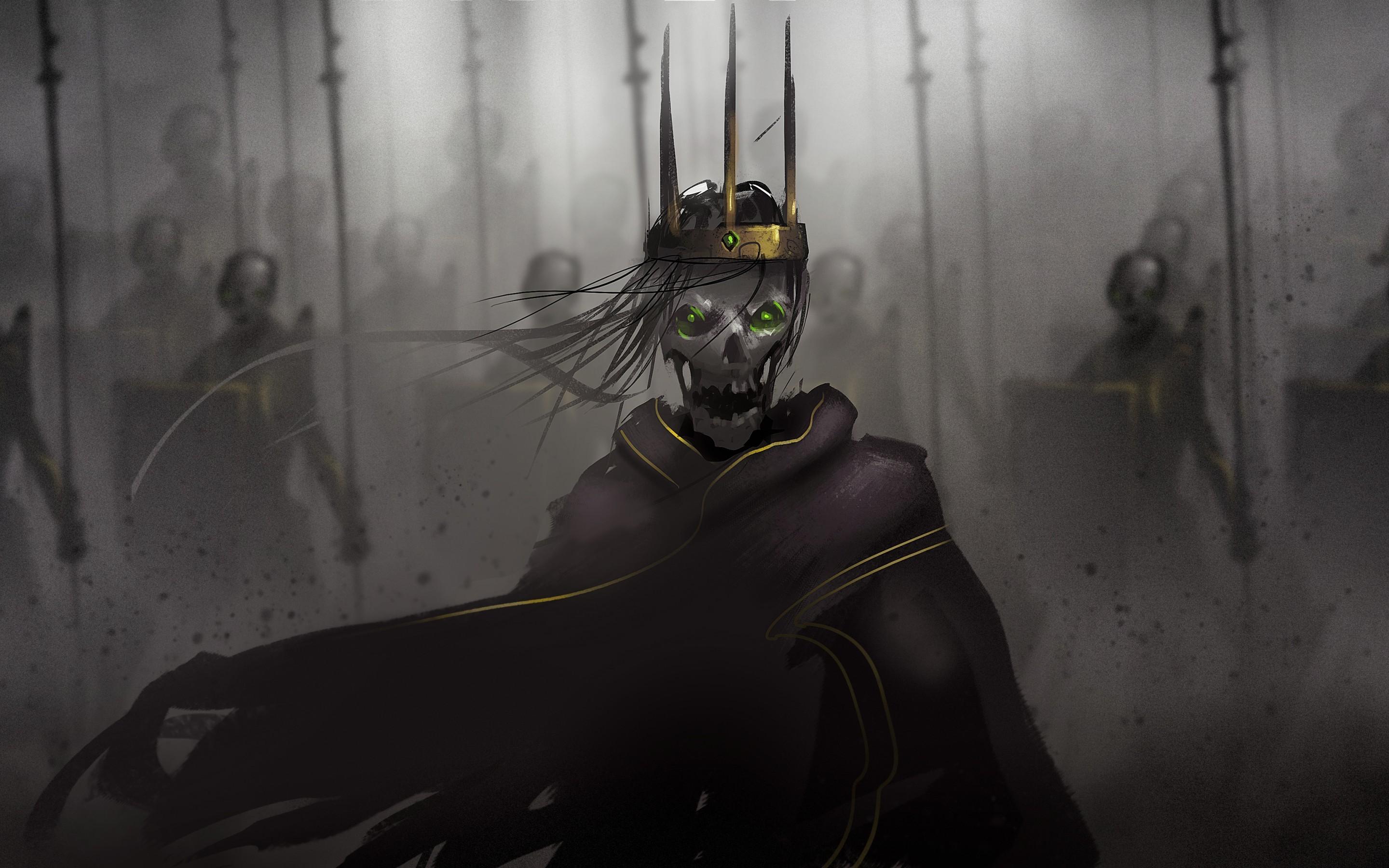 2880x1800 Digital Art Skeleton Warrior Soldier Death Shield Spear Spooky 2880x1800 UHD Wallpaper. Walldump HD and UHD Wallpaper