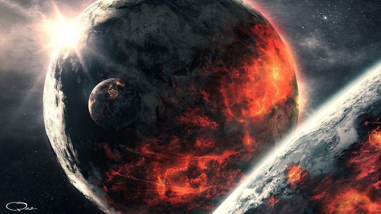 1244x700 Planet space digital art space art wallpaperx1080