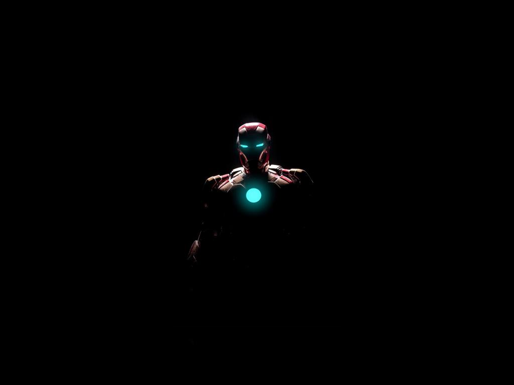 1024x768 Desktop wallpaper iron man, arc reactor, glowing arc, minimal, HD image, picture, background, 763b8c