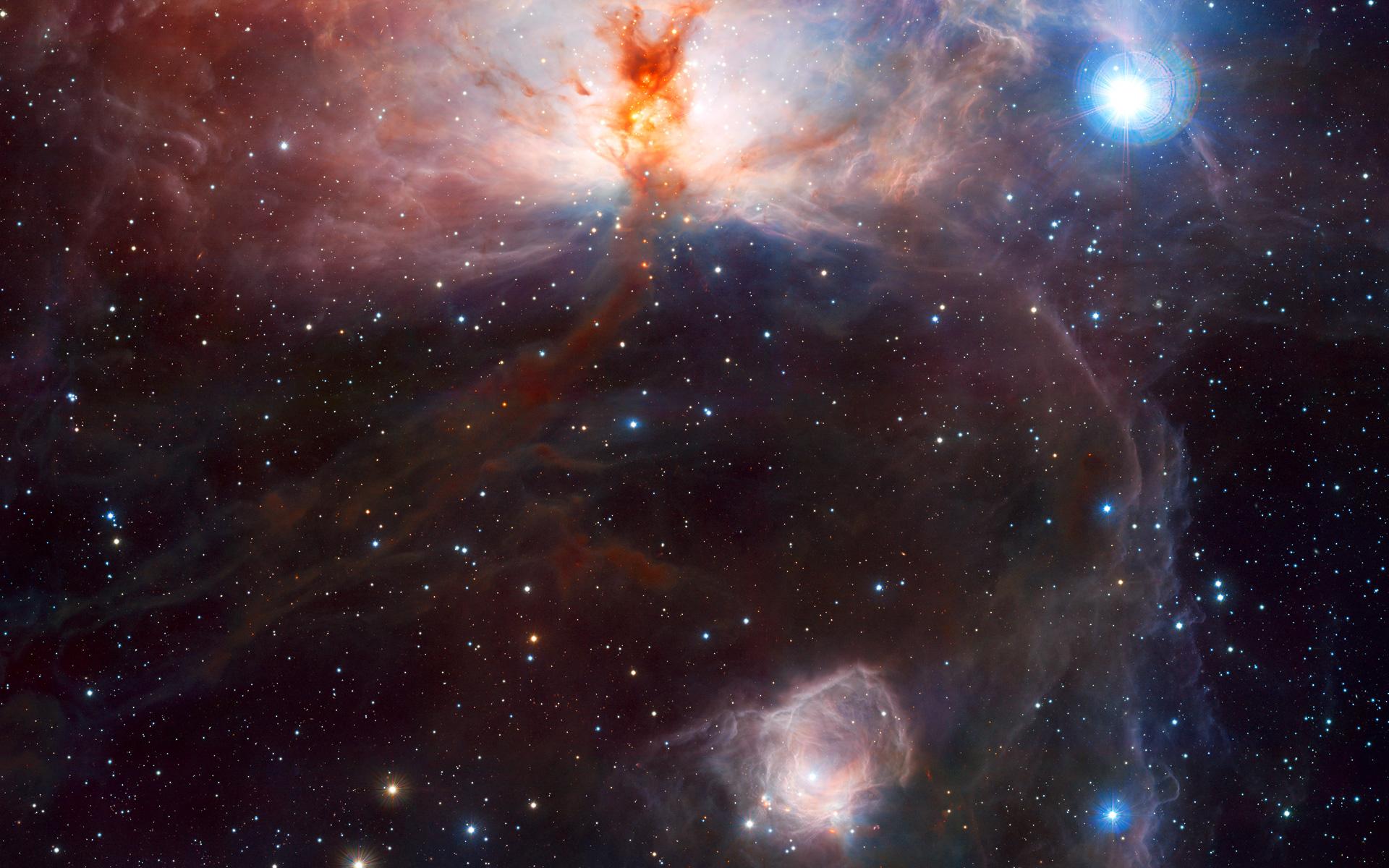 1920x1200 The Hidden Fires of the Flame Nebula Space Wallpaper