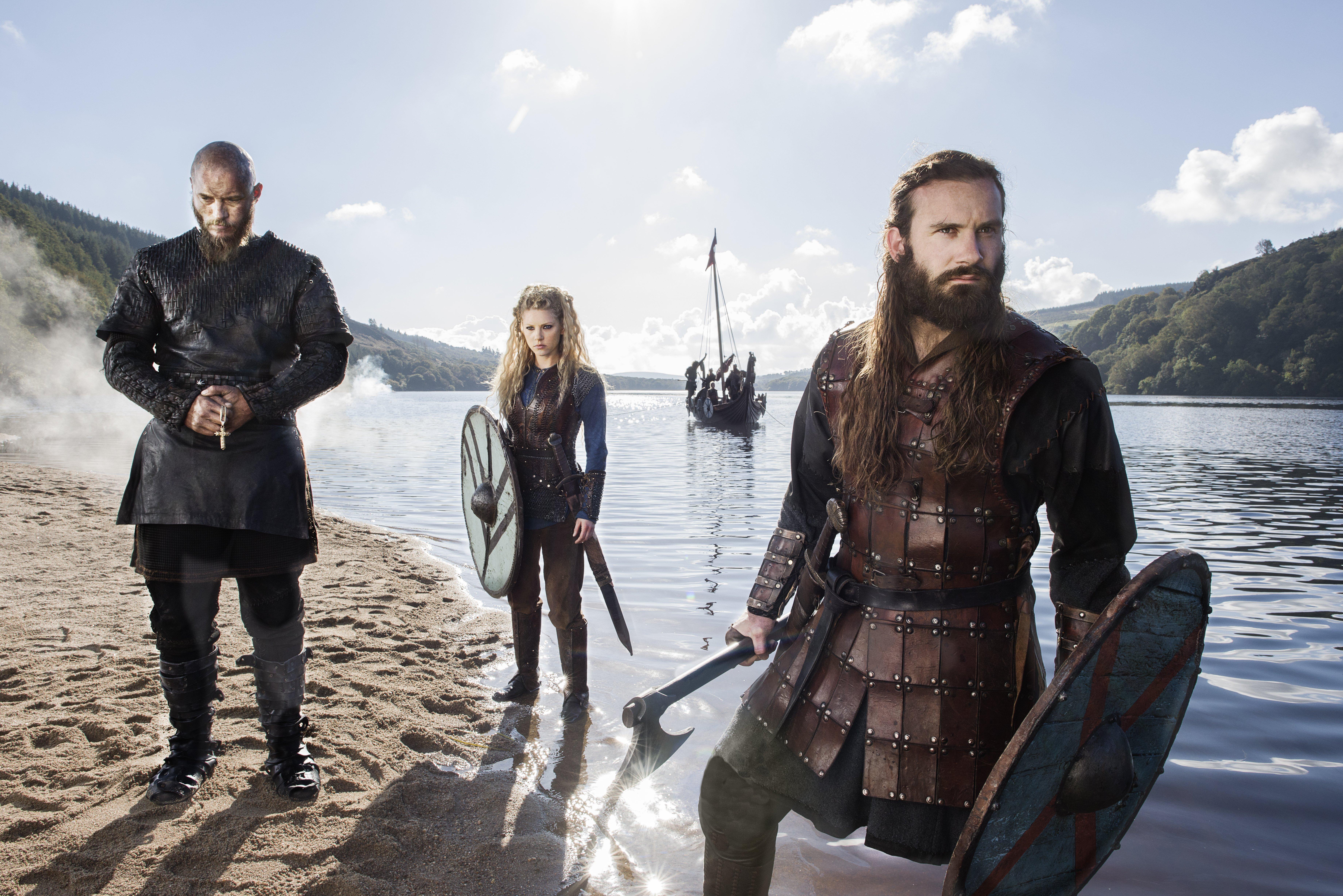 7360x4912 Vikings Ragnar Lothbrok, Lagertha And Rollo Season Season 6 Episode 3