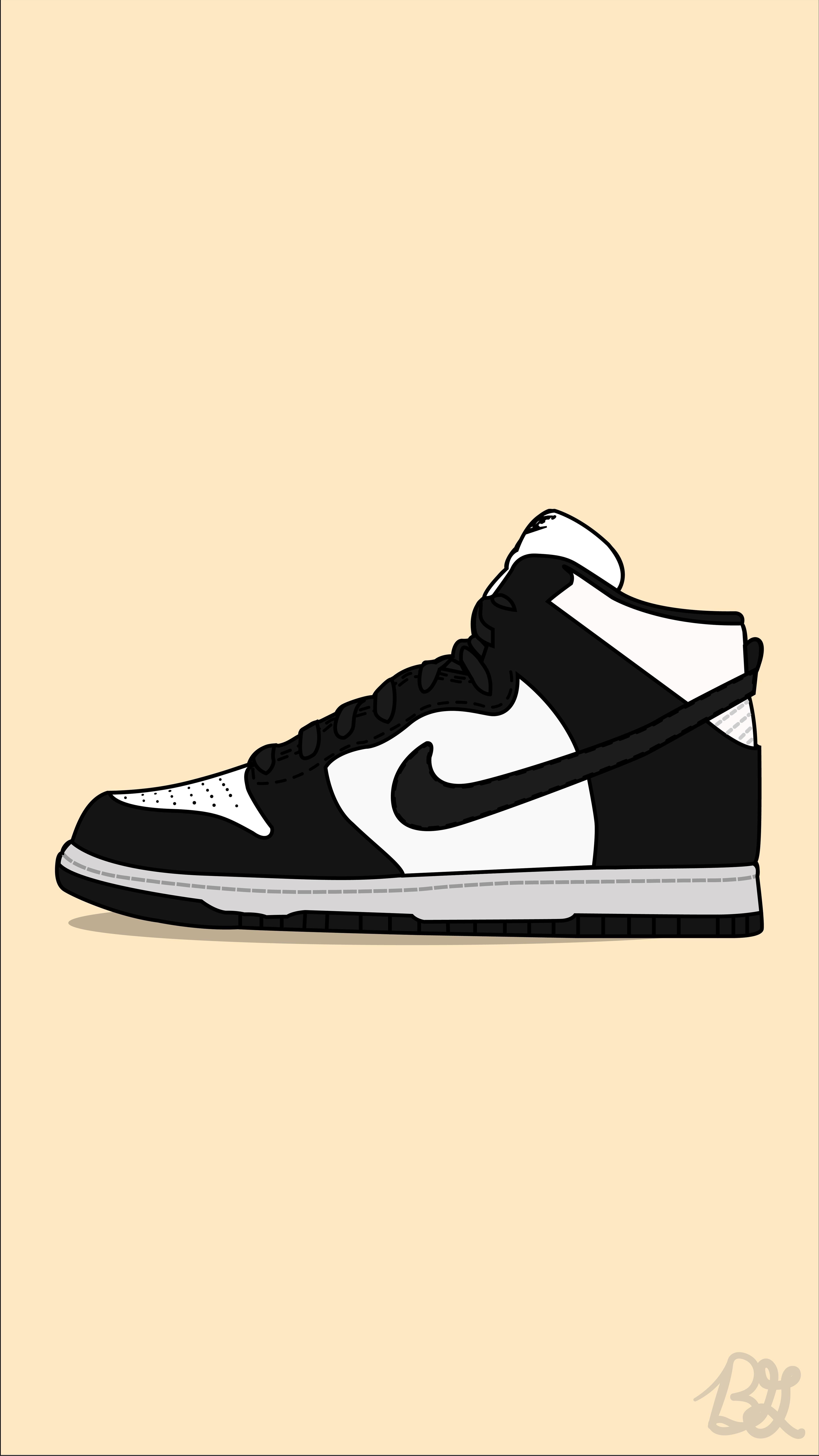 4608x8192 Shoes wallpaper, Sneakers illustration