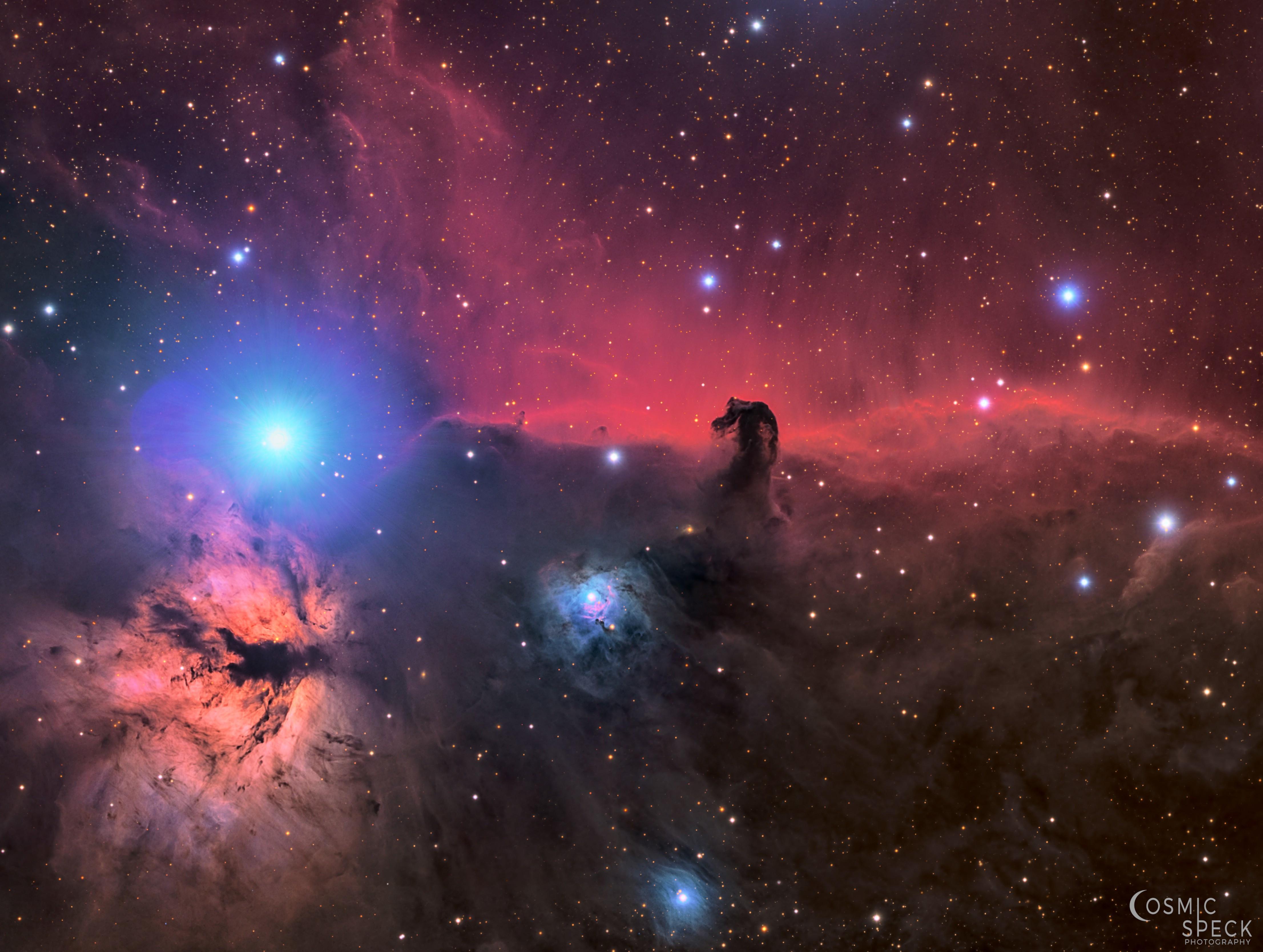 4425x3335 My image of the Horsehead and Flame nebulae in true color which recently got me shortlisted for Astronomy Photographer of the Year [OC]: spaceporn