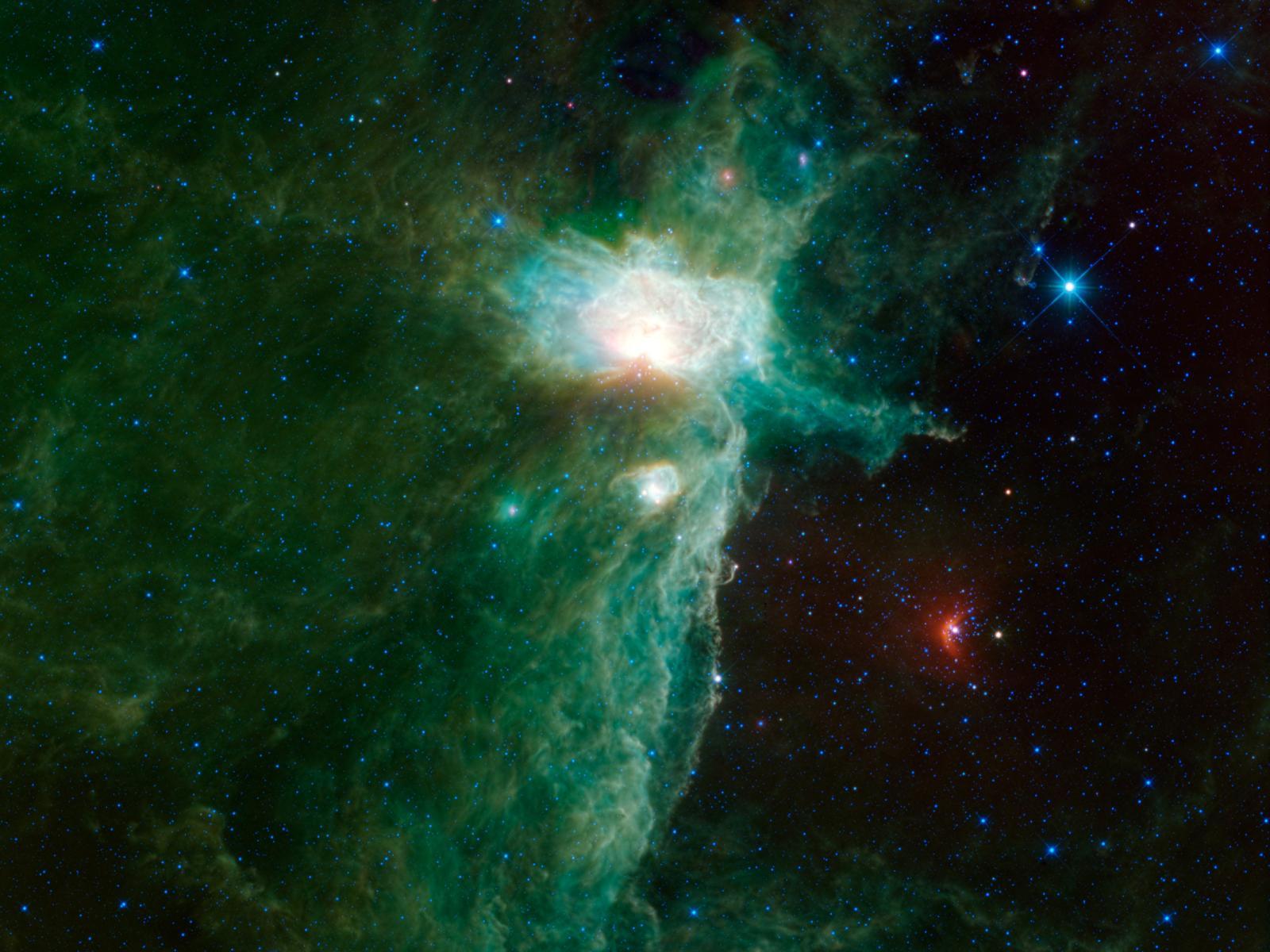 1600x1200 NASA Different View of the Flame Nebula