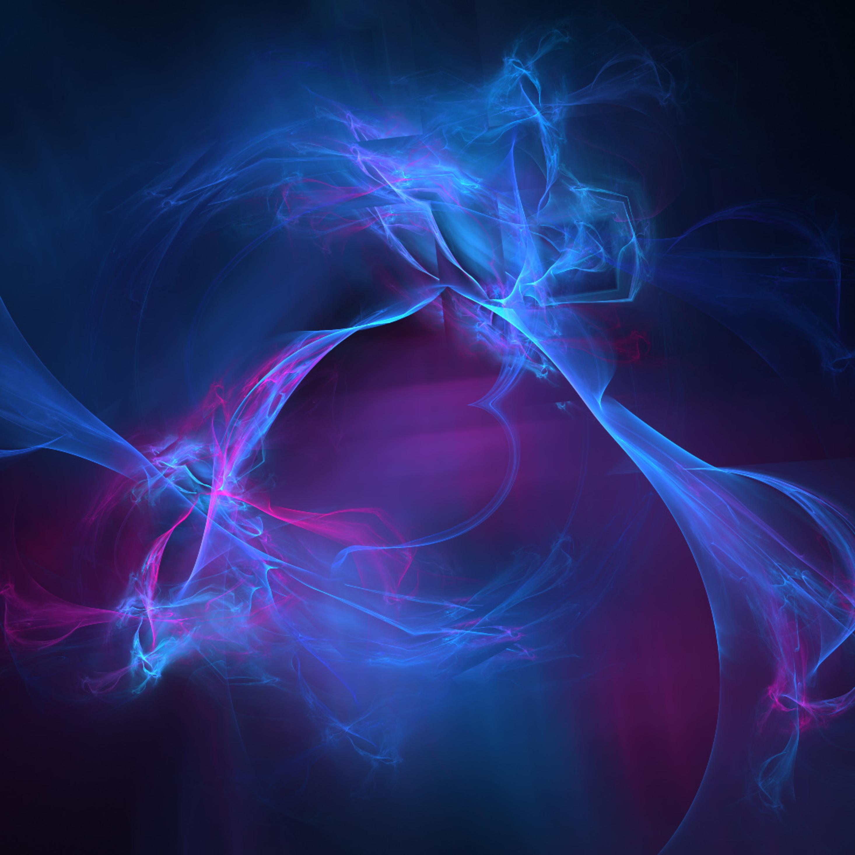 2932x2932 Blue Nebula Digital Art Energy Flame Plasma Space iPad Pro Retina Display HD 4k Wallpaper, Image, Background, Photo and Picture