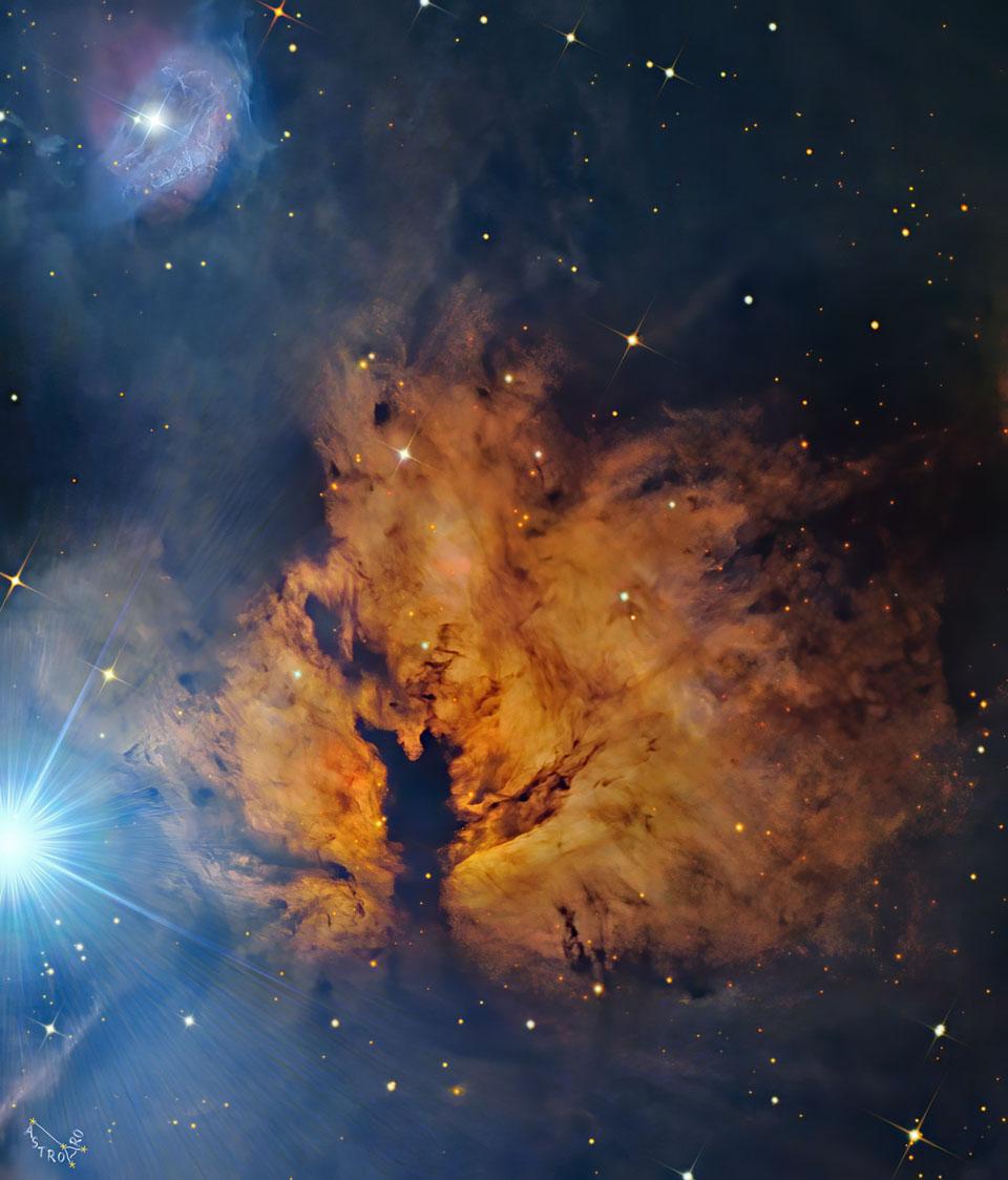 960x1124 APOD: Alnitak and the Flame Nebula (2021 Apr 12) Asterisk*