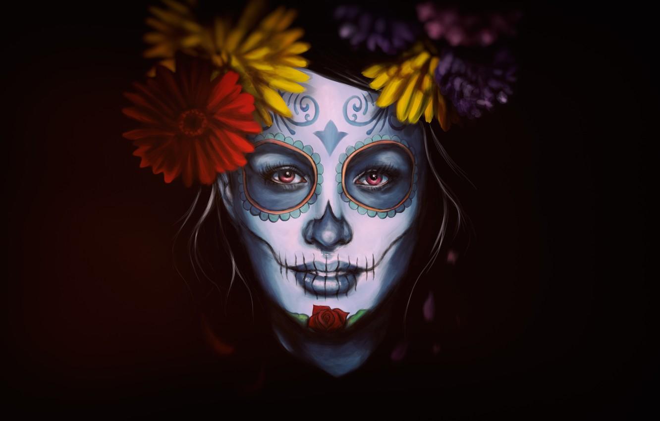 1332x850 Day Of The Dead Girl Wallpaper