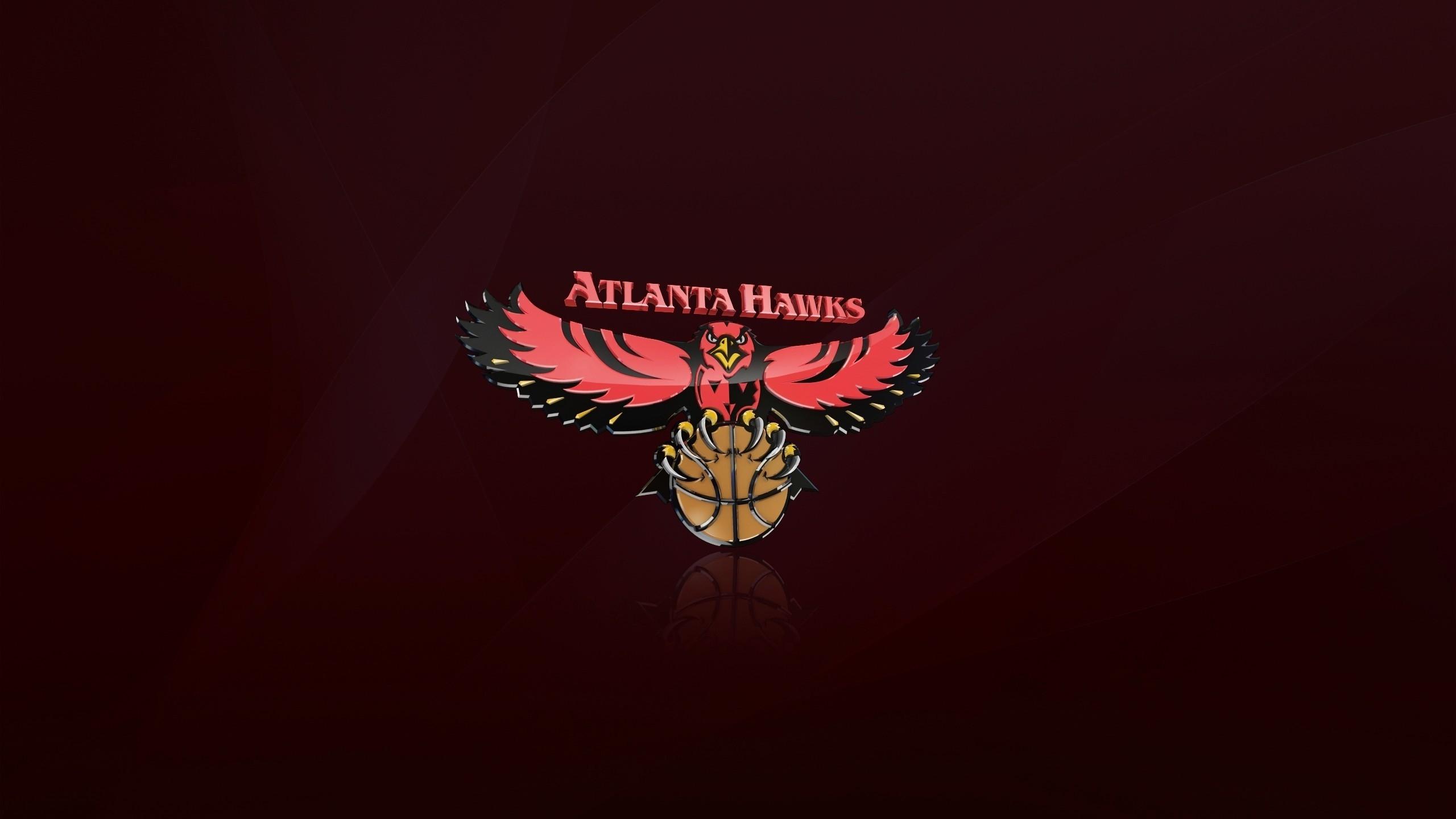2560x1440 Atlanta Hawks Logo HD Wallpaper