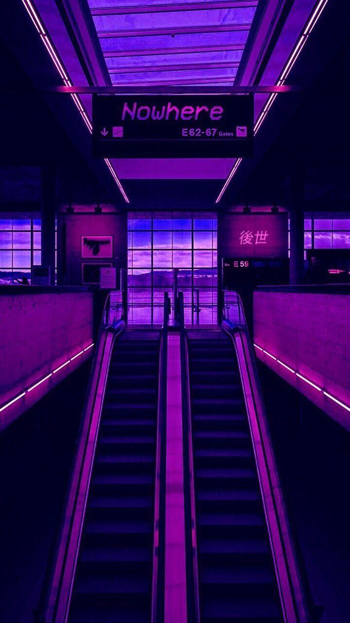 purple aesthetic grunge wallpapers stairs backgrounds wallpaperaccess