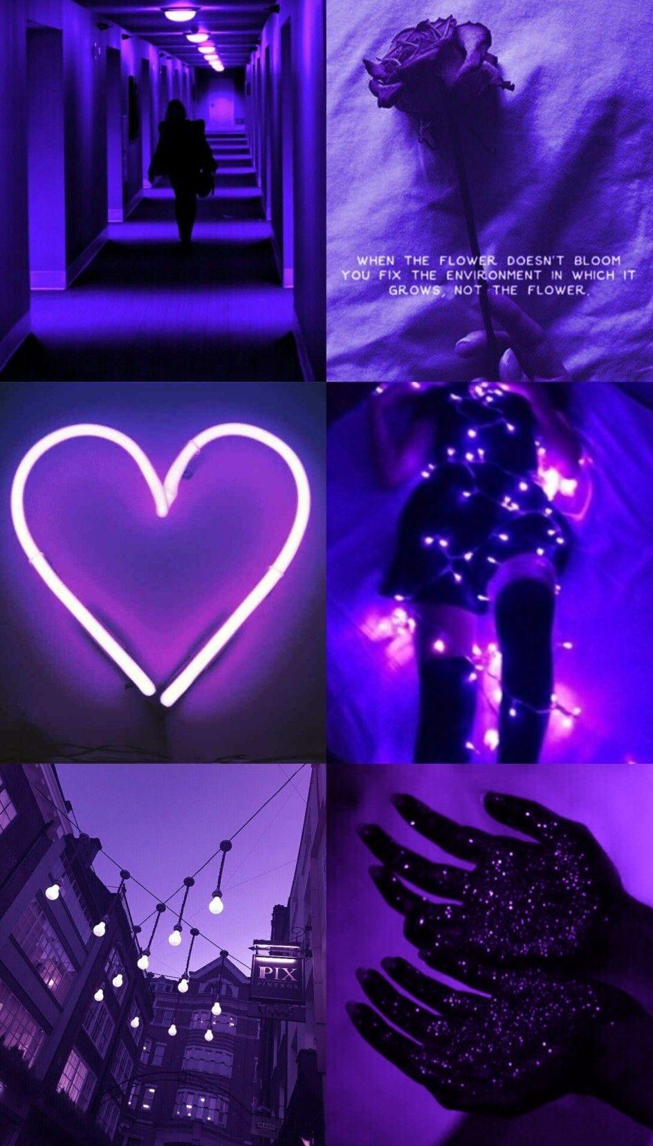 grunge neon edgy purple aesthetic wallpaper