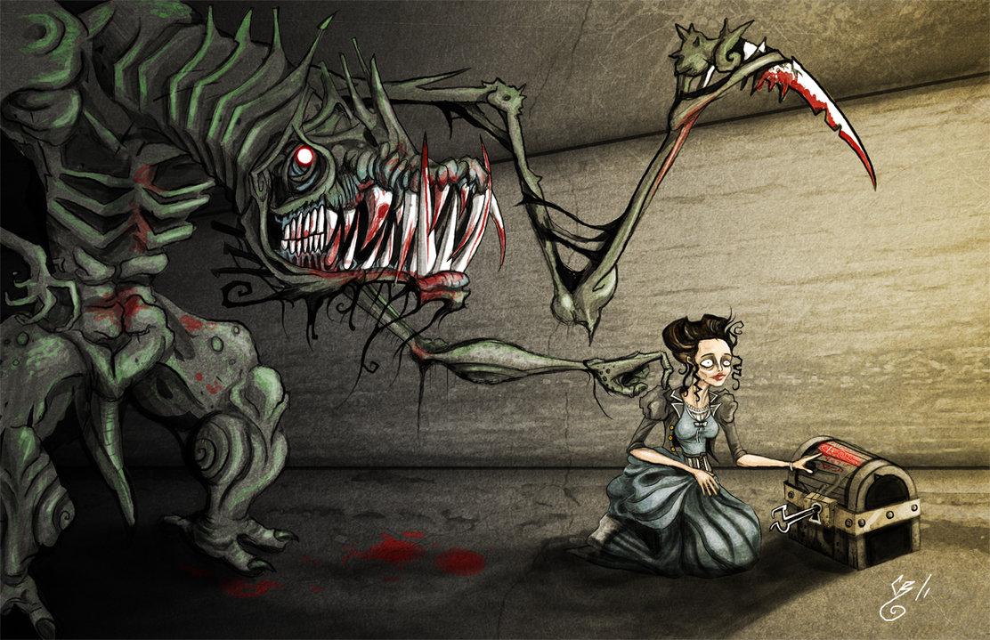 1112x719 Free download Lady and Lovecraftian Horror by BunnyBennett [1112x719] for your Desktop, Mobile & Tablet. Explore Lovecraftian Wallpaper. Lovecraft Wallpaper, Cthulhu Wallpaper, HP Lovecraft Wallpaper