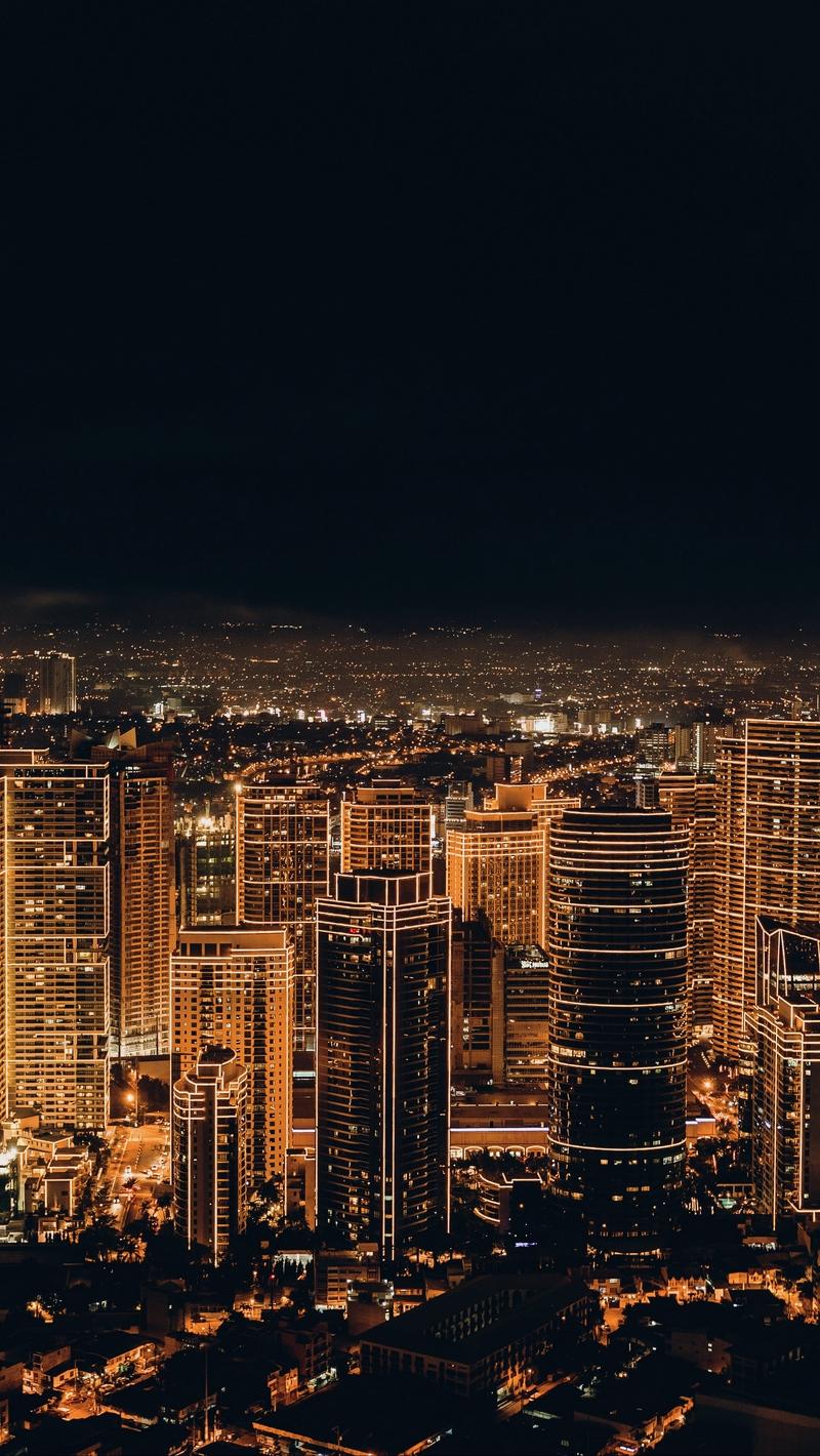 800x1420 City Lights Wallpaper iPhone