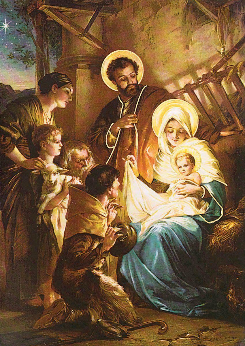 850x1200 Christmas Jesus Family Wallpaper