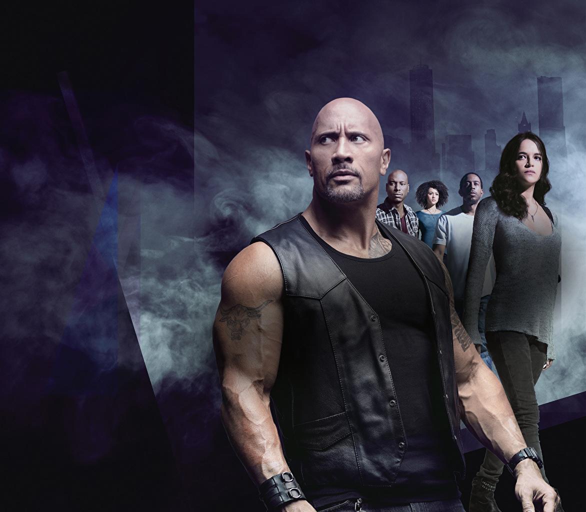 1172x1024 Wallpaper The Fate of the Furious Vin Diesel Dwayne Johnson Michelle