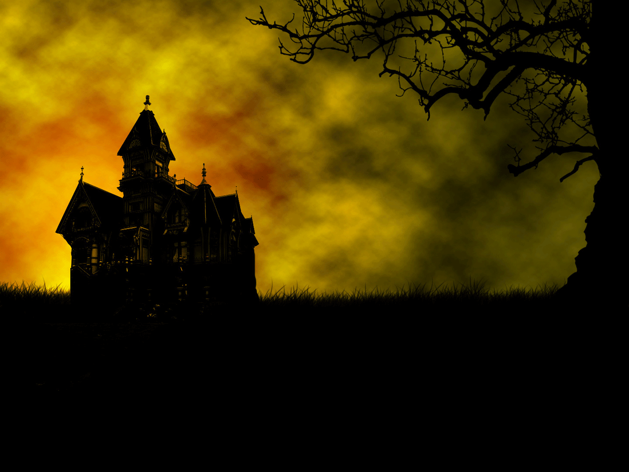 1280x960 Scary Castle Wallpaper