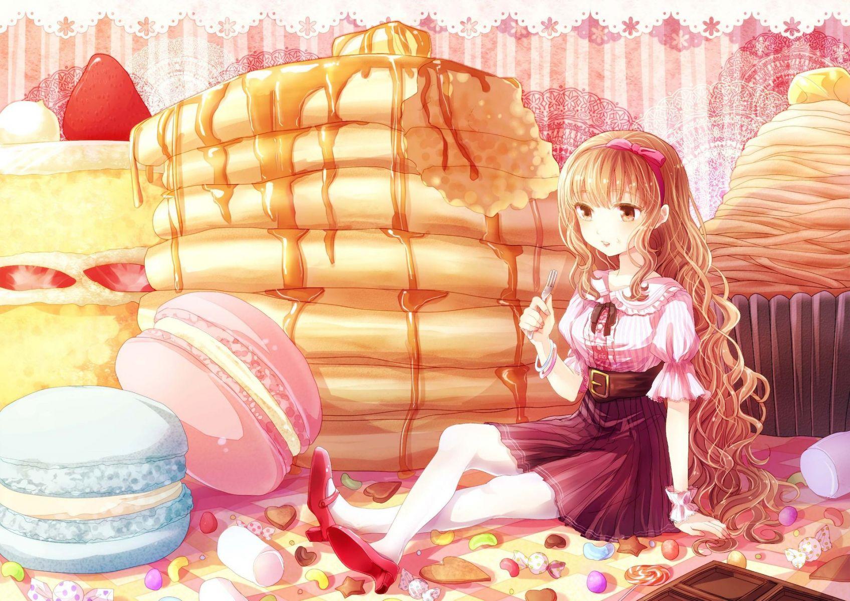 1696x1200 10++ Wallpaper Anime Eating