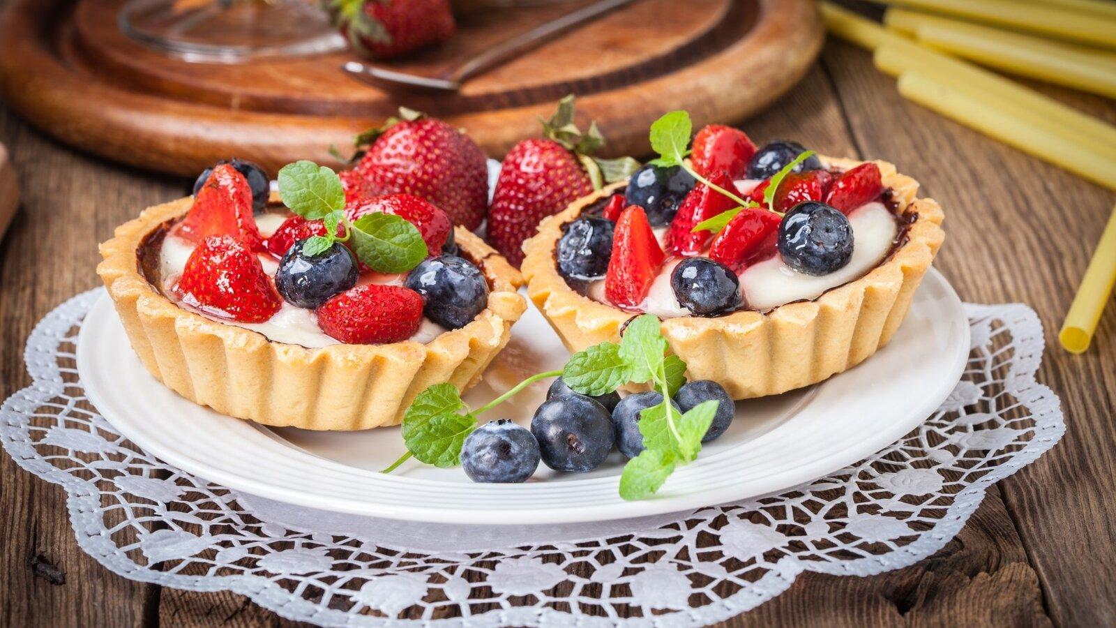 1600x900 Blueberry Dessert 1600x900 Resolution HD 4k Wallpaper, Image, Background, Photo and Picture