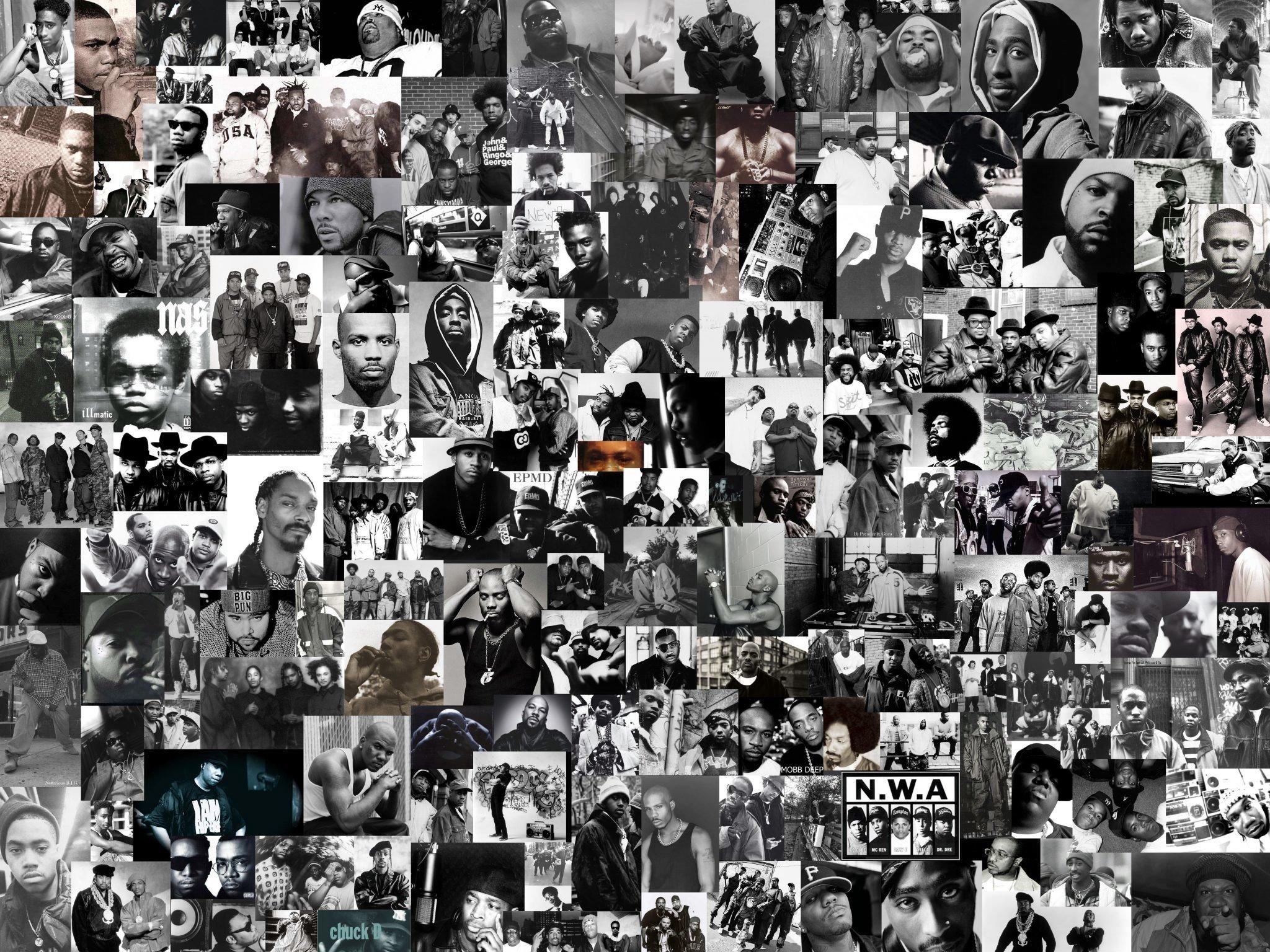 2048x1536 Aesthetic Wallpaper Black 90s Collage